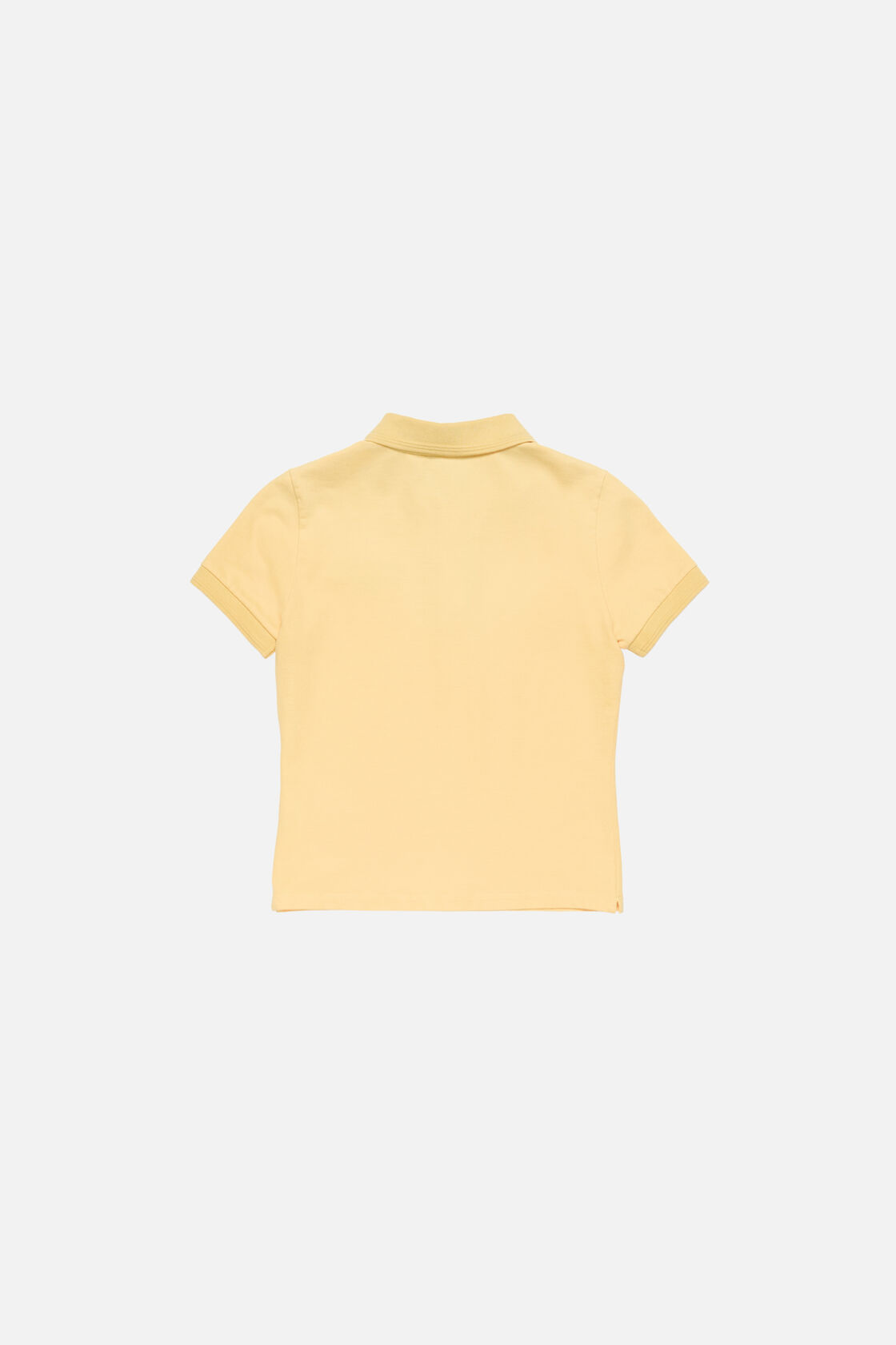 Sprayed polo t-shirt, Warm yellow, 2000x