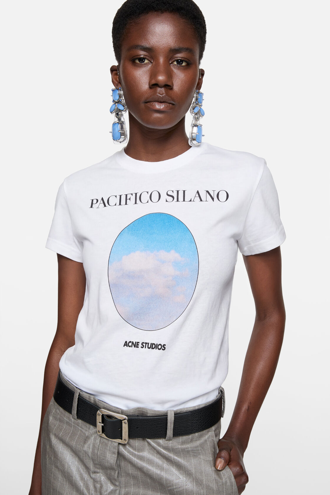 Fitted graphic t-shirt, Off white, 2000x