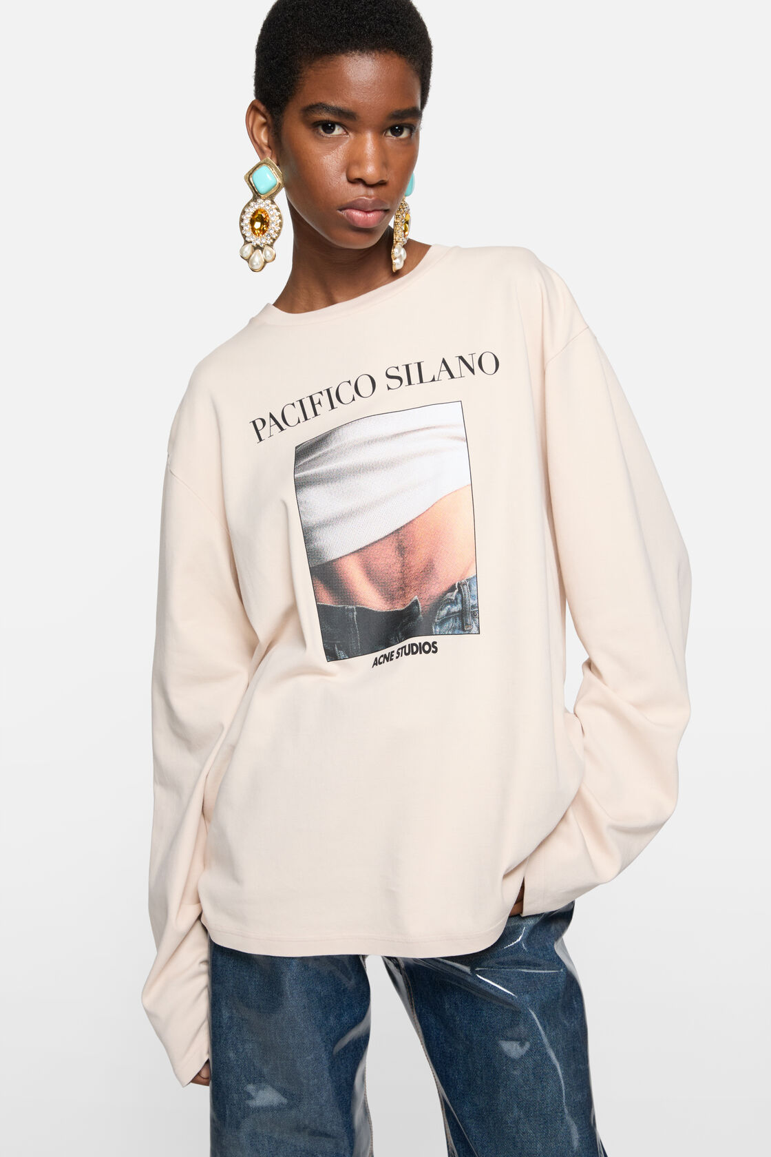 Graphic t-shirt, Warm beige, 2000x