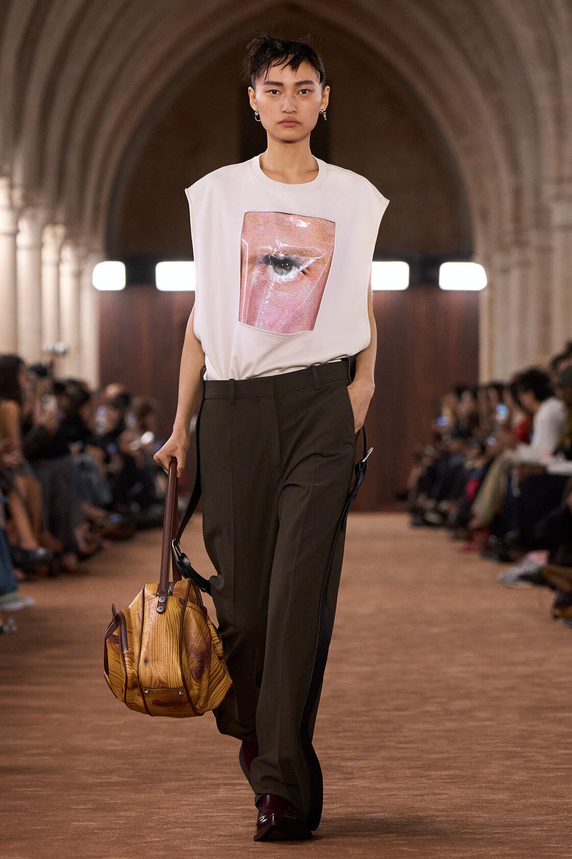 Graphic tank top, Clay beige, 2000x