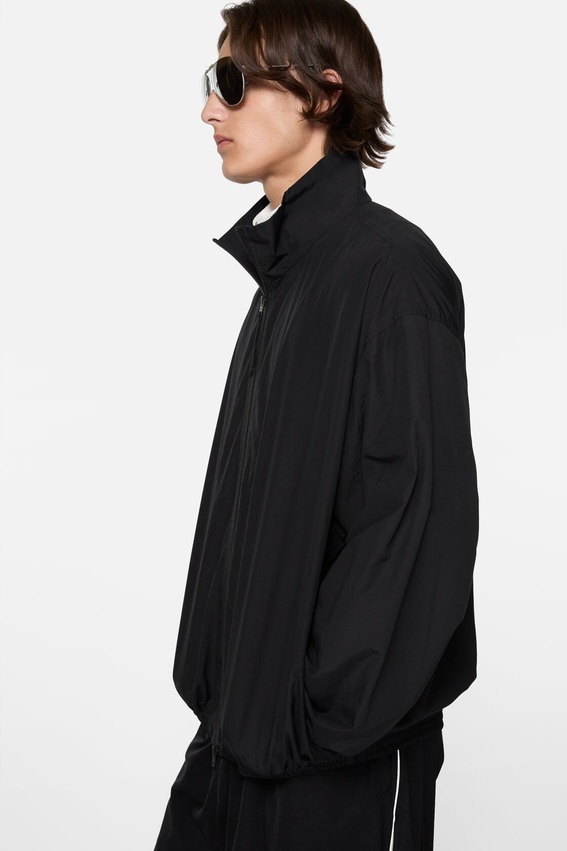 Technical jacket with logo, Black, 2000x