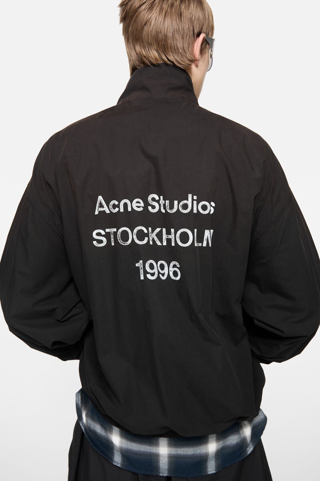 Washed logo jacket, Black, 2000x