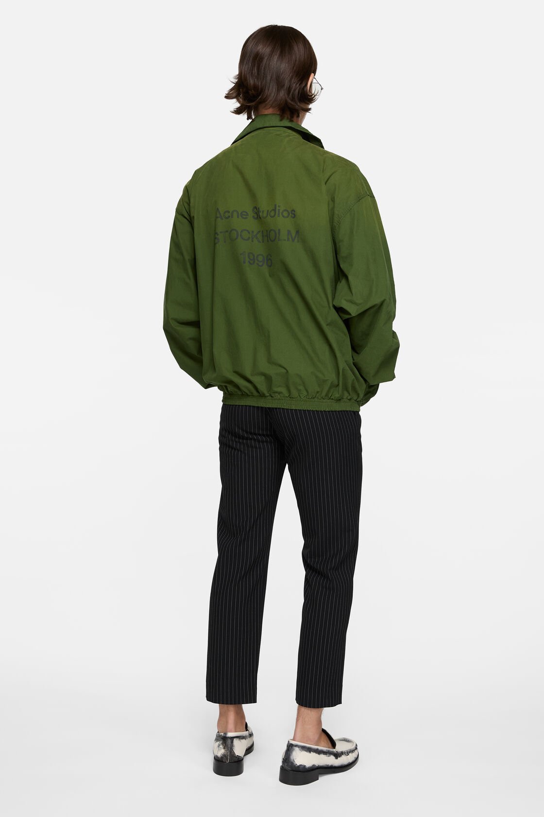Washed logo jacket, Forest green, 2000x