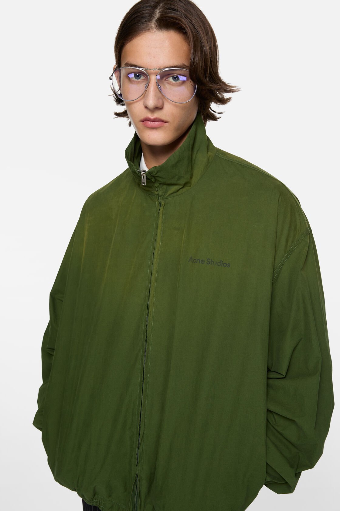 Washed logo jacket, Forest green, 2000x