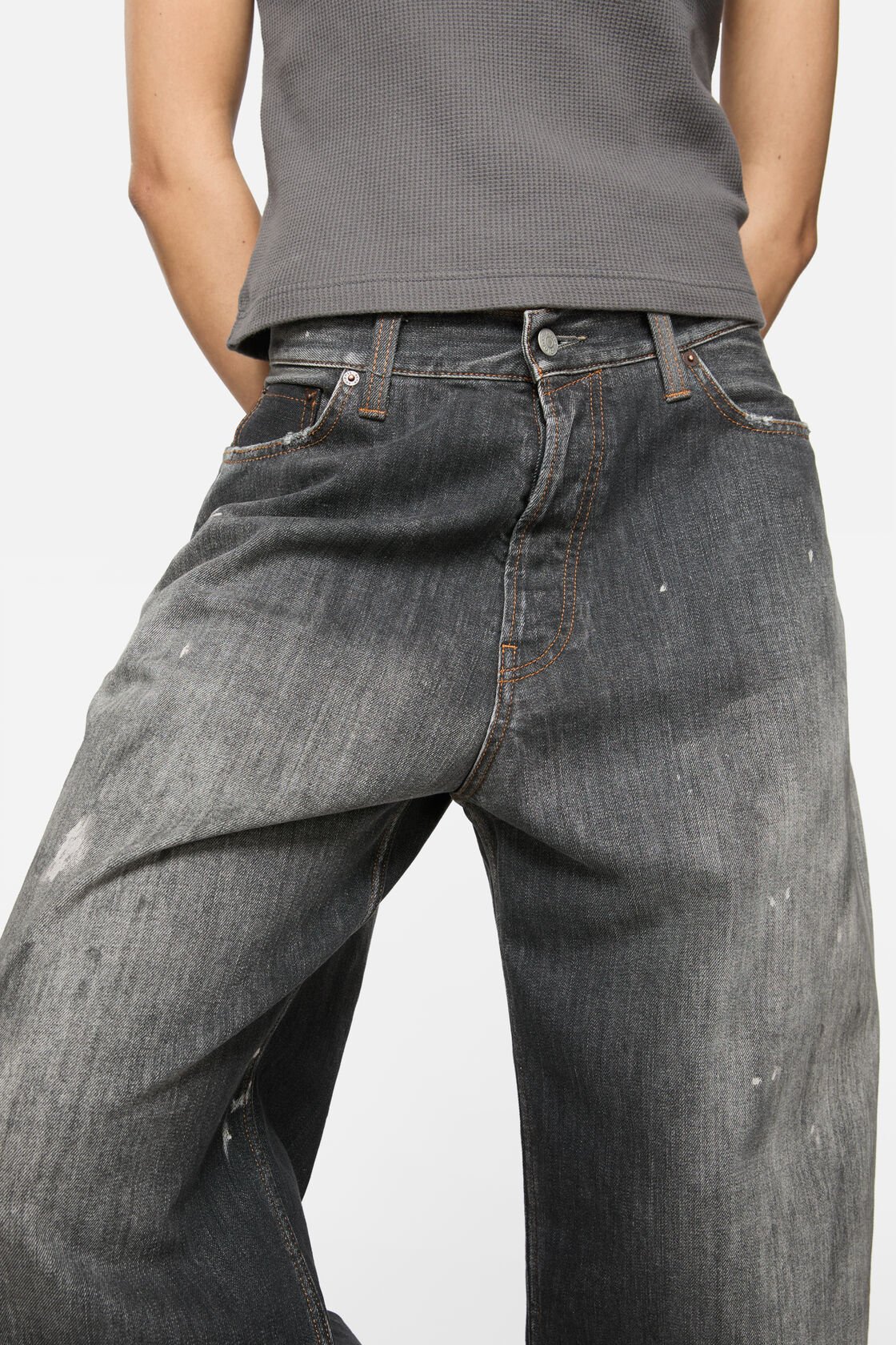 Loose fit jeans - 2023, Black, 2000x