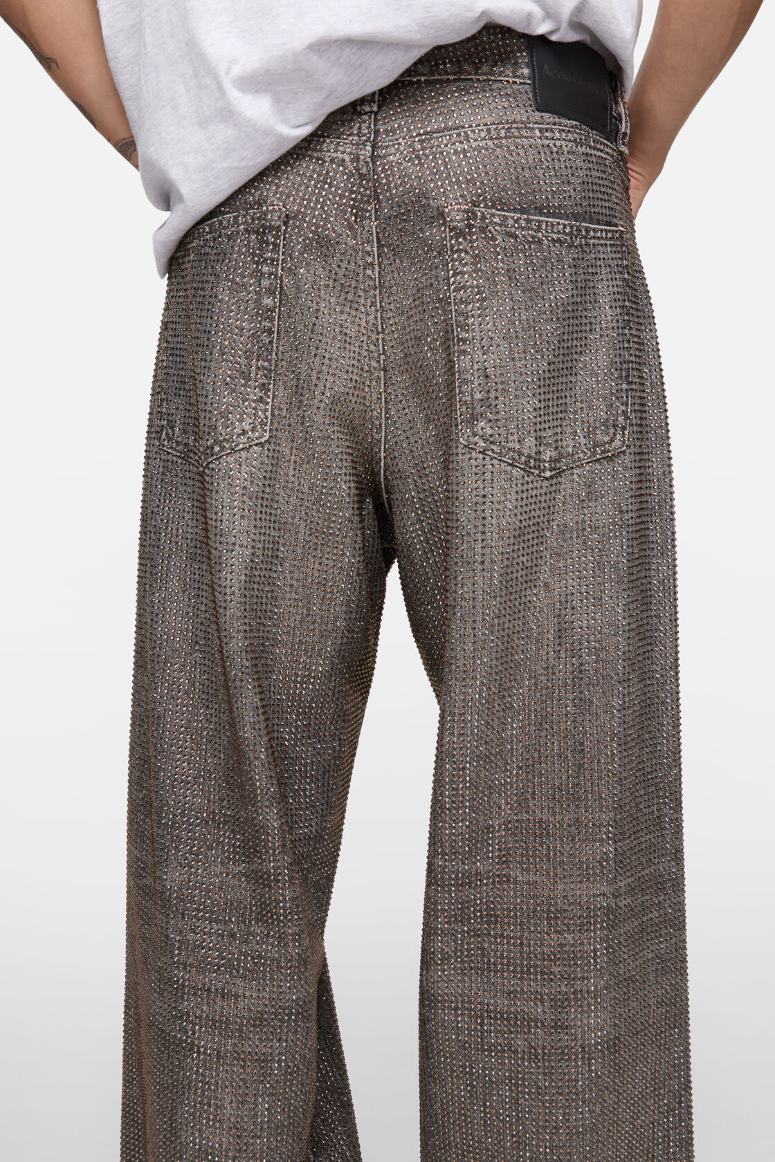 Loose rhinestone jeans &ndash; 1981, Washed Black, 2000x