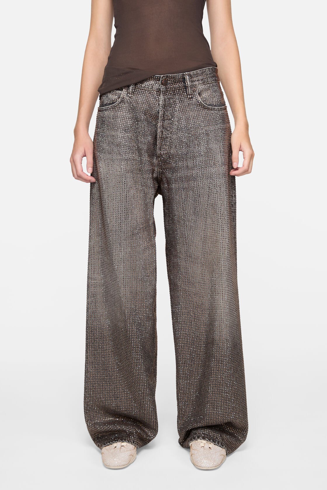 Loose rhinestone jeans &ndash; 1981, Washed Black, 2000x