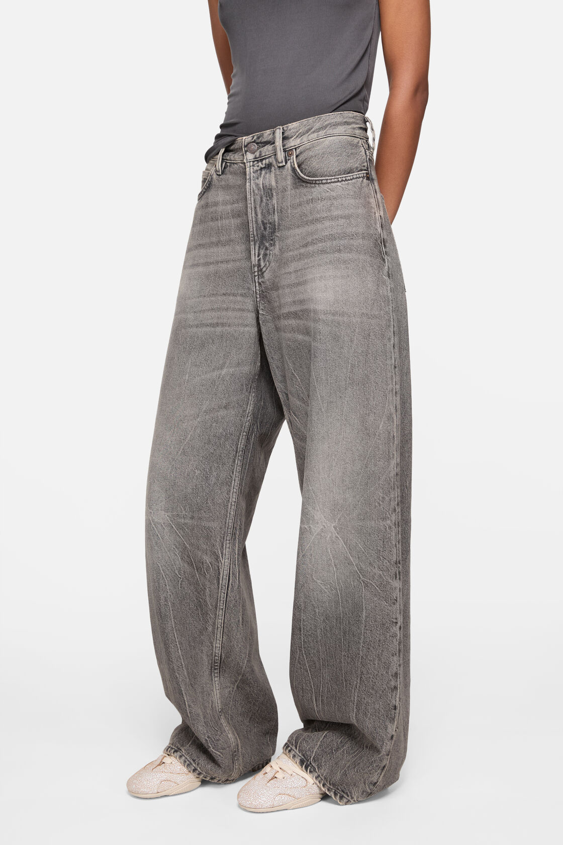 Loose fit jeans - 1981, Washed Black, 2000x