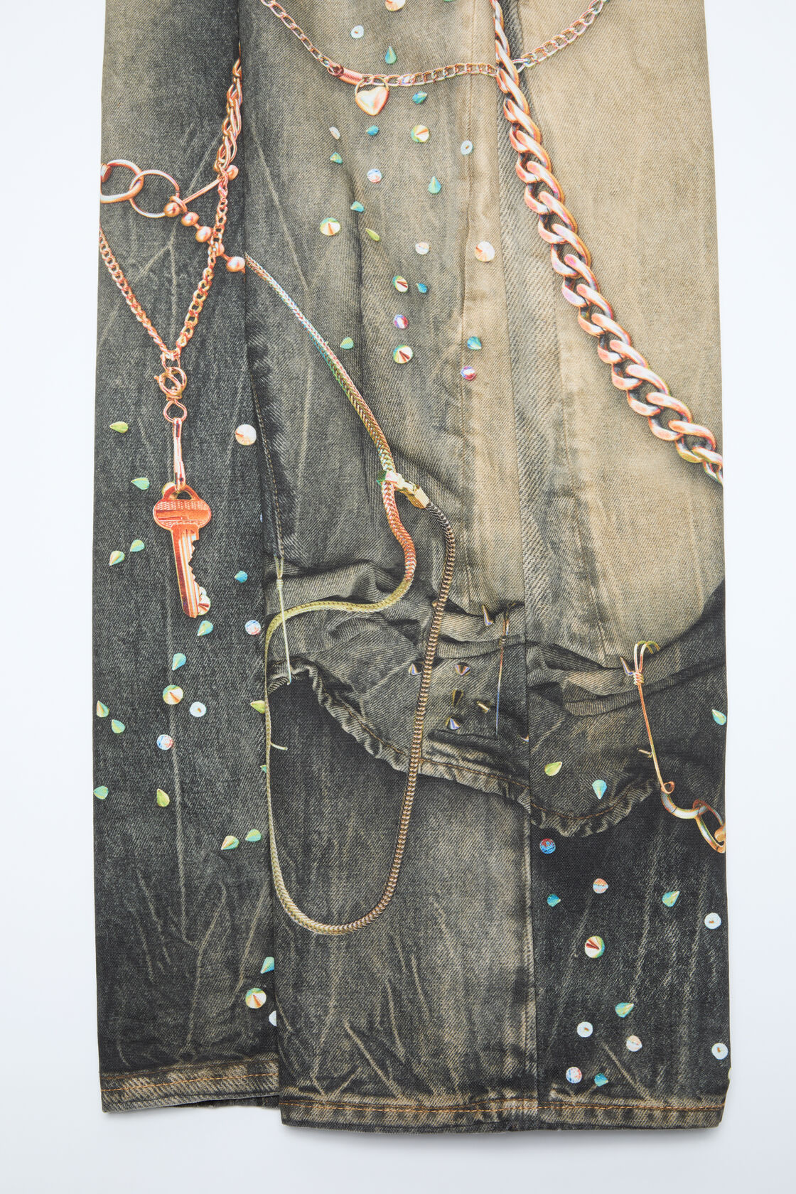 trompe-l&rsquo;&oelig;il jeans - loose fit, Black/multi, 2000x