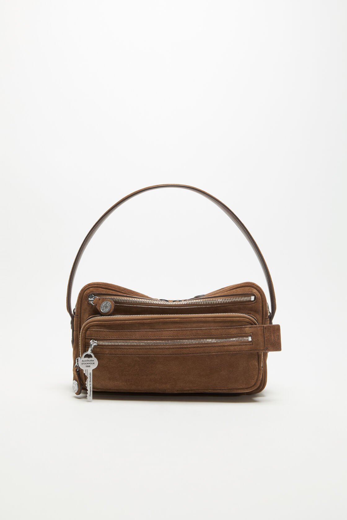 Camero Party Suede Bag, Cognac brown, 2000x