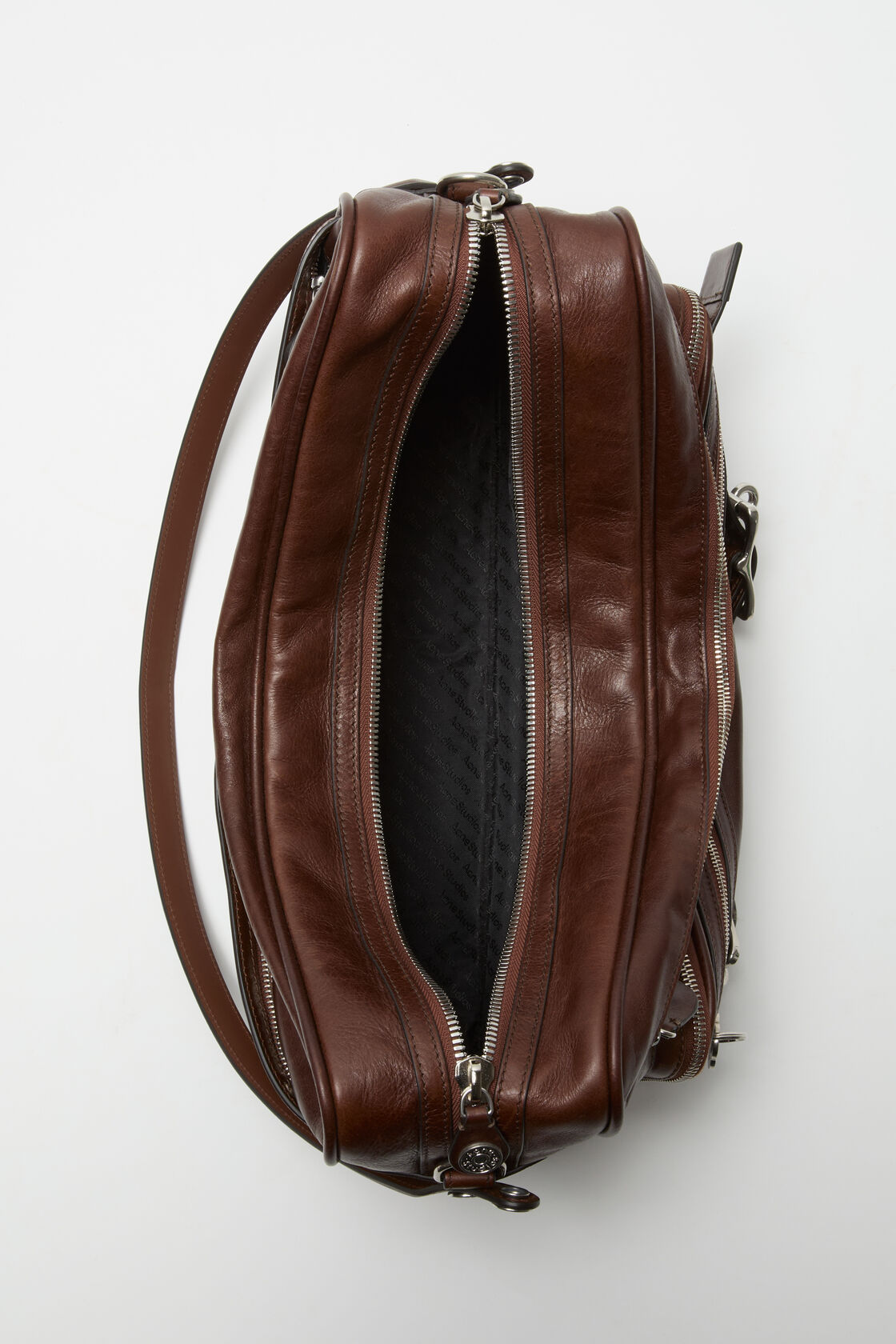 Camero Camera bag with buckles, Cognac brown, 2000x