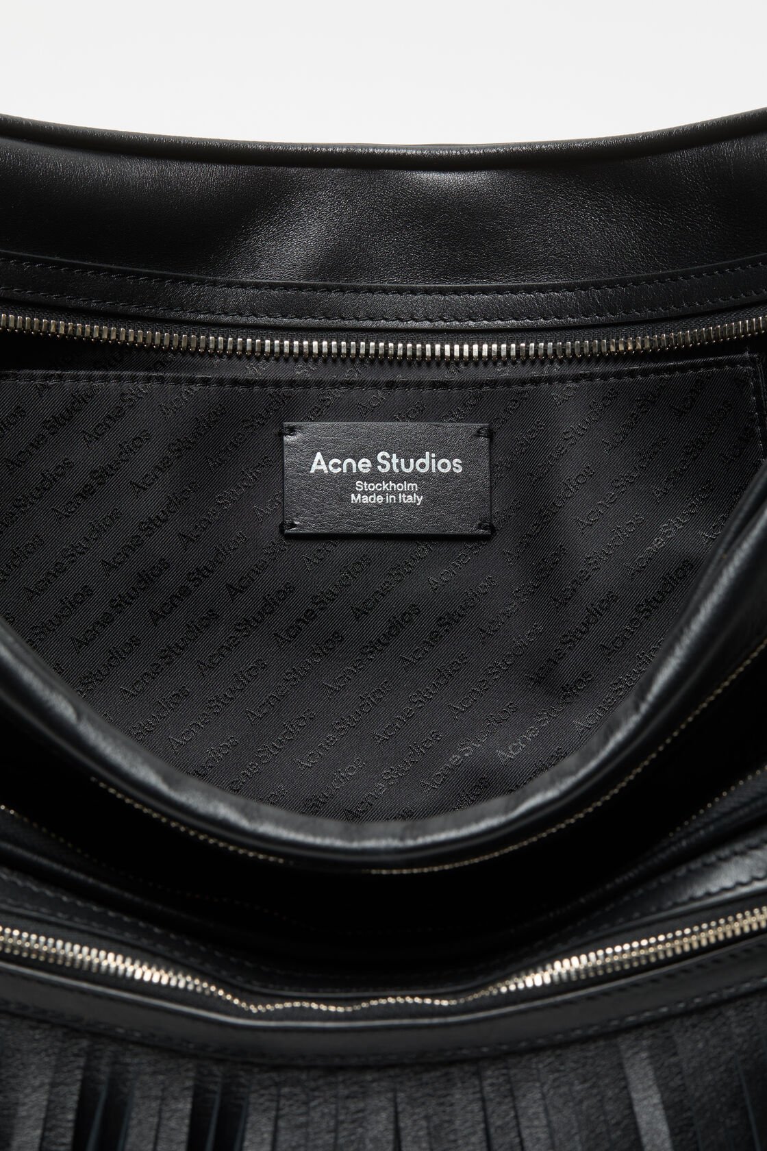 Camero Camera Fringed Shoulder Bag, Black, 2000x