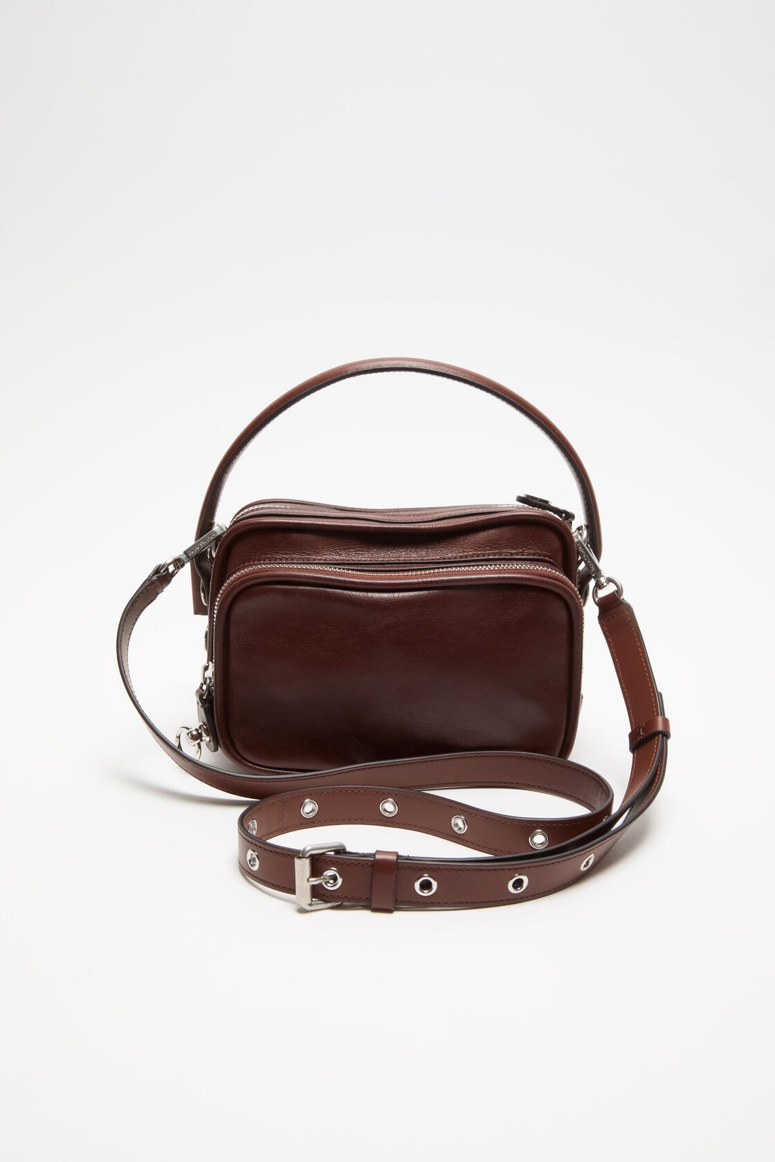 Camero kit crossbody with belts, Cognac brown, 2000x