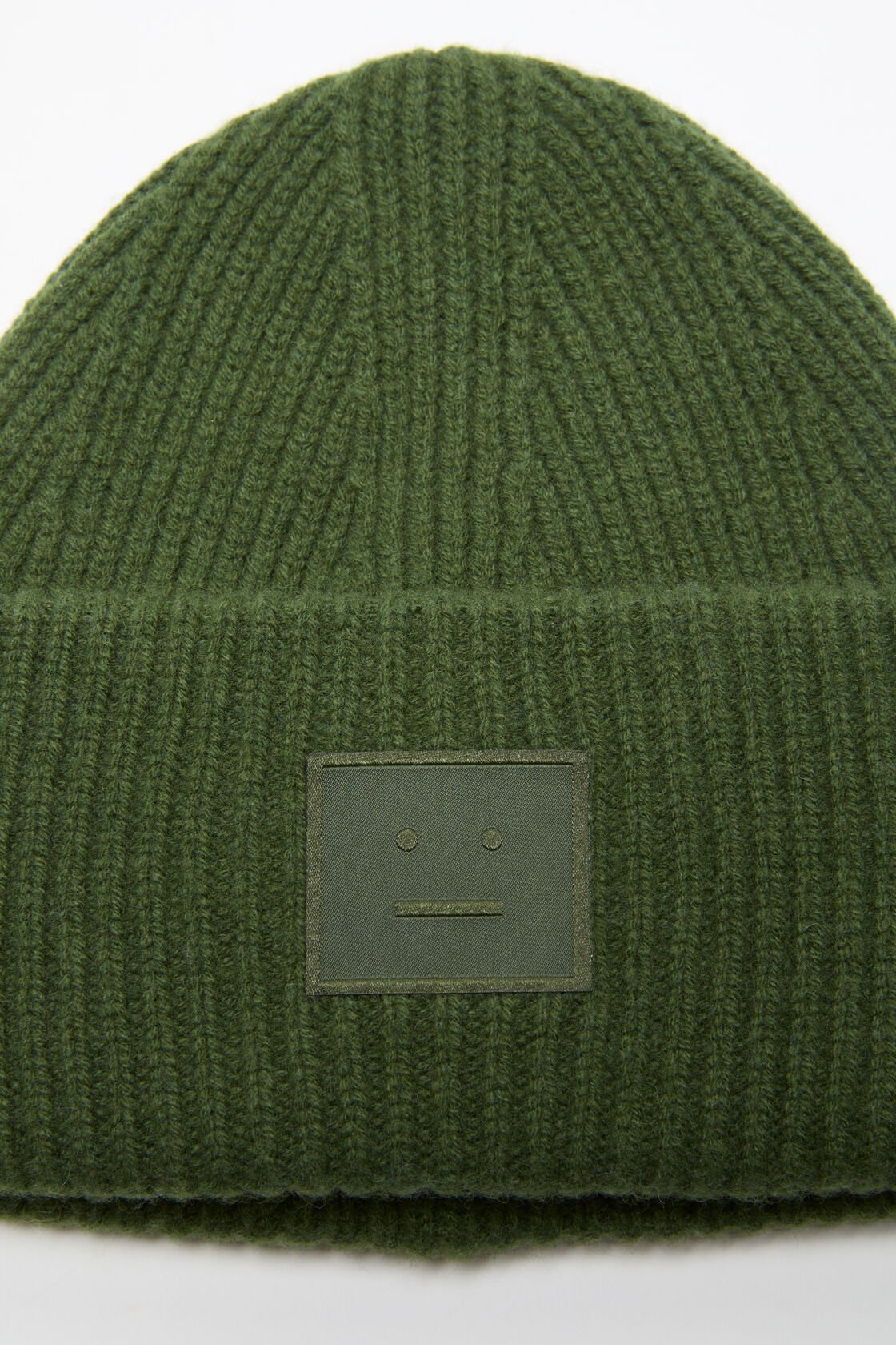 Face logo beanie - Yak, Bottle green, 2000x