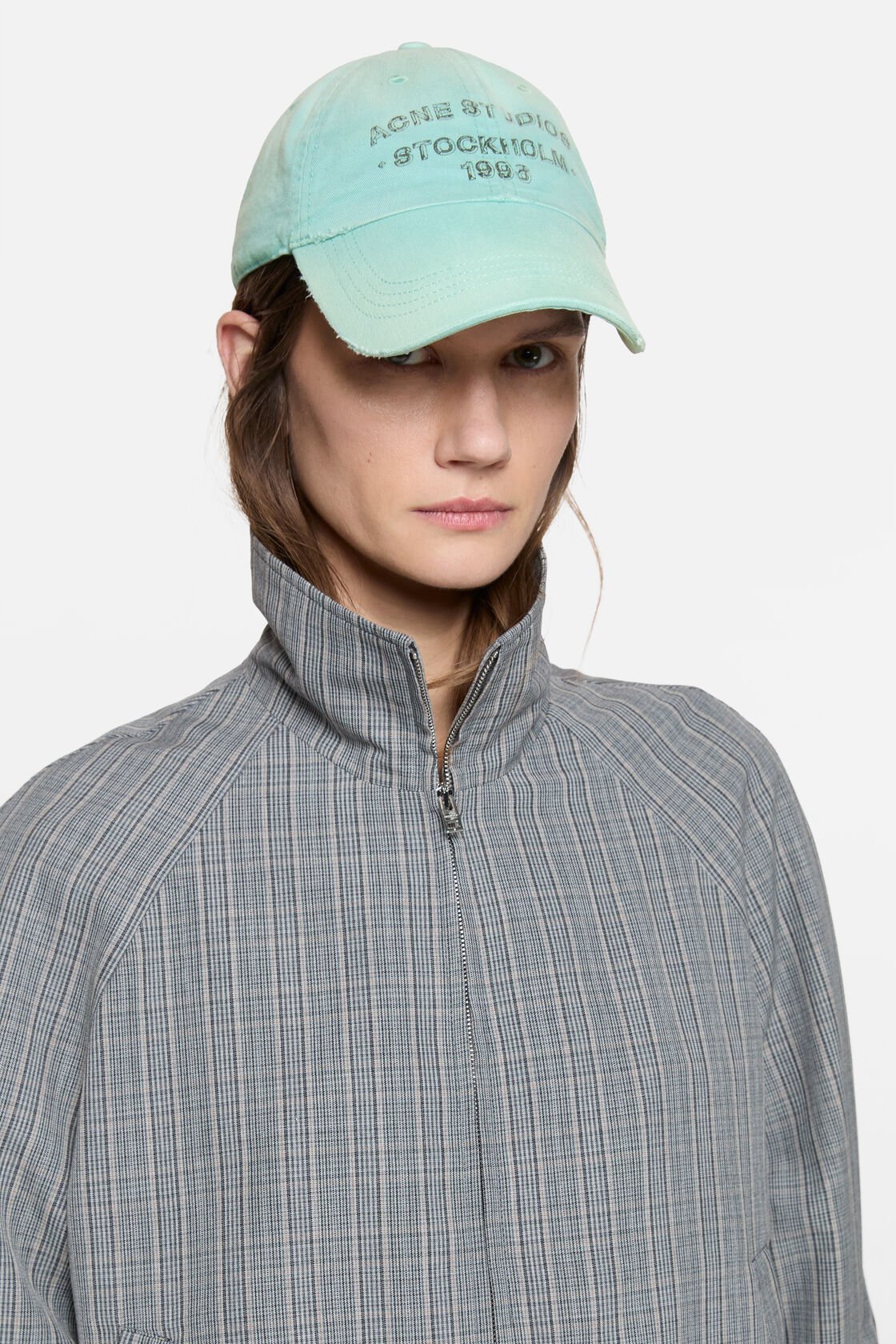 Sprayed logo cap, Mint green, 2000x