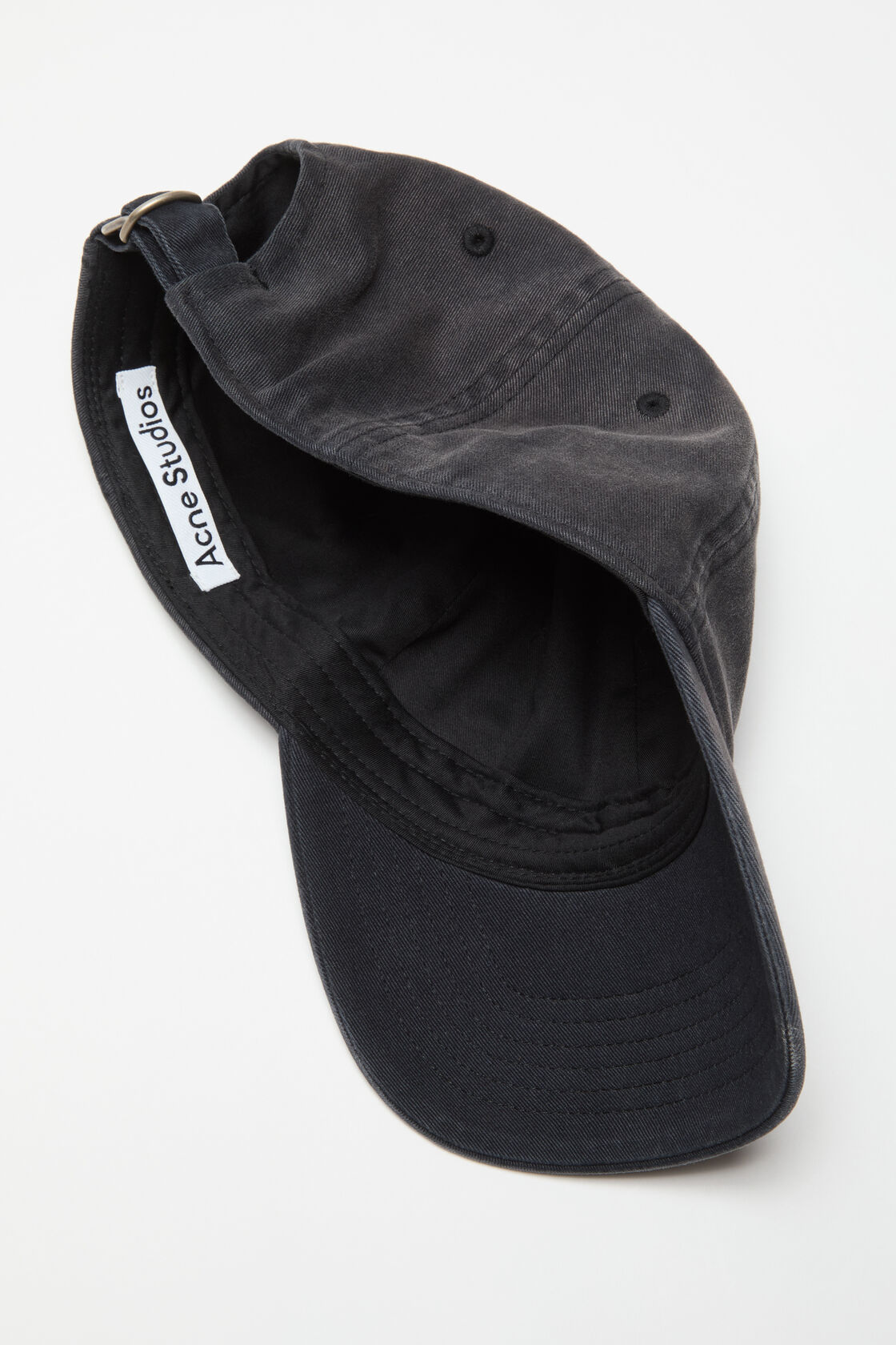 FACE STUD CAP, Washed Black, 2000x