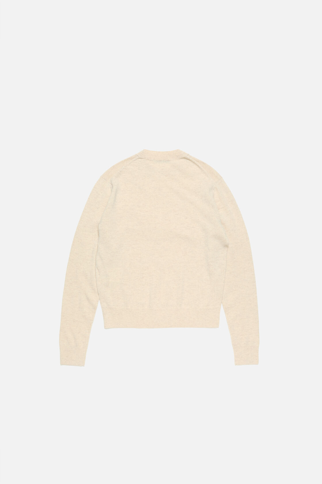 Crewneck sweater - Yak wool, Oatmeal melange, 2000x
