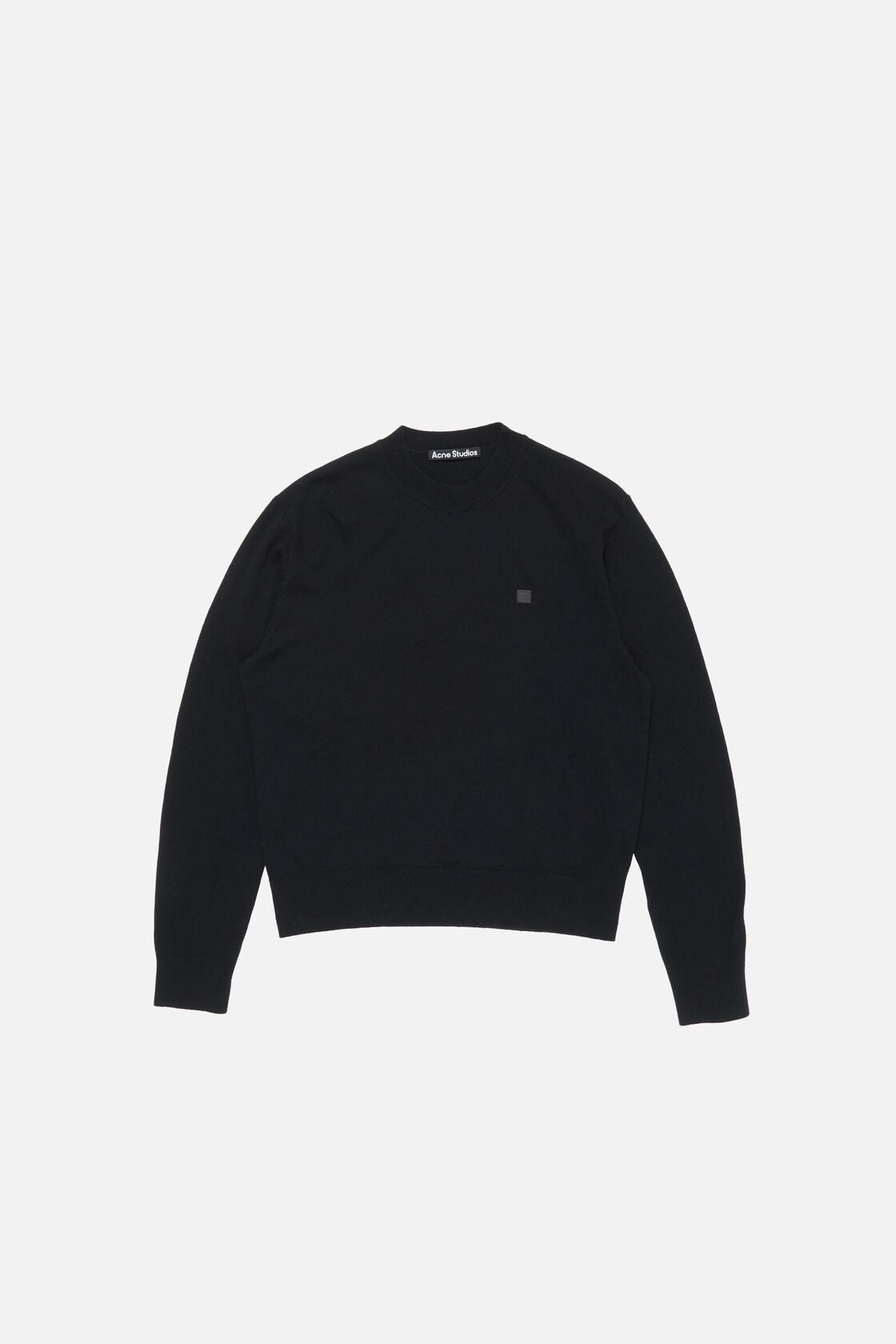 Crewneck sweater - Yak wool, Black, 2000x