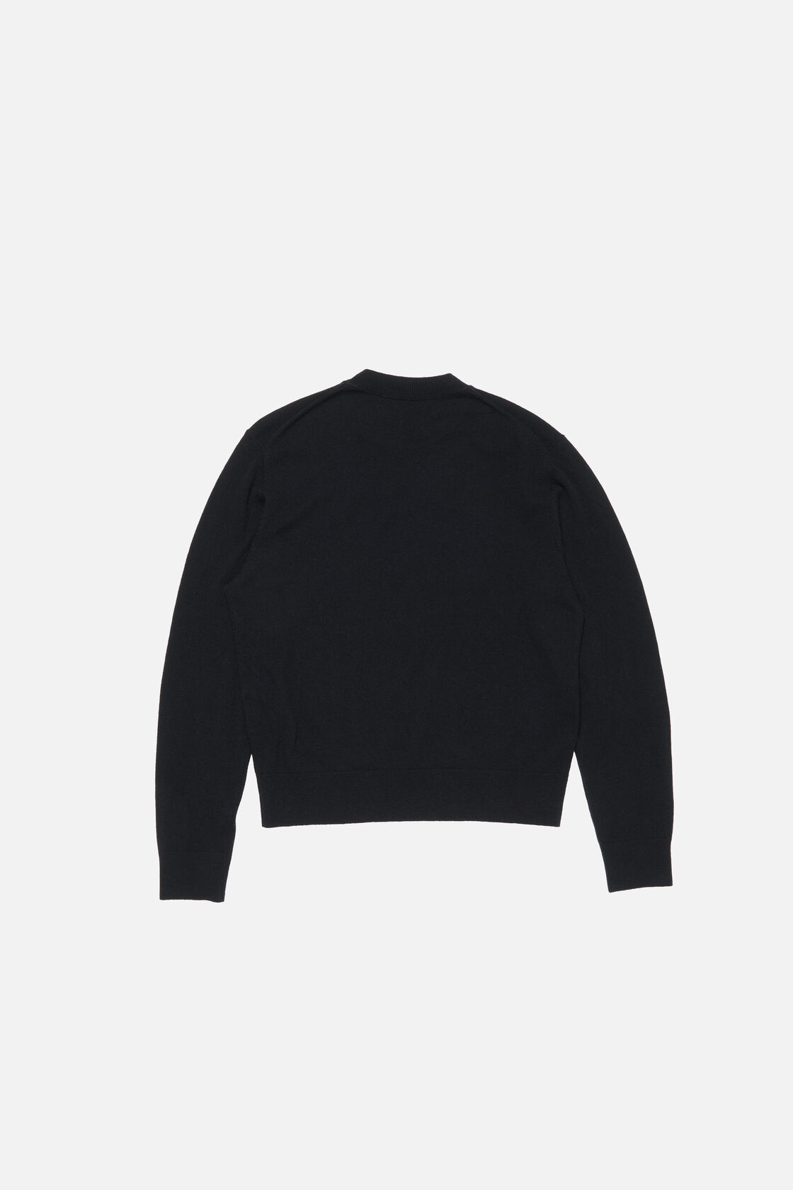 Crewneck sweater - Yak wool, Black, 2000x