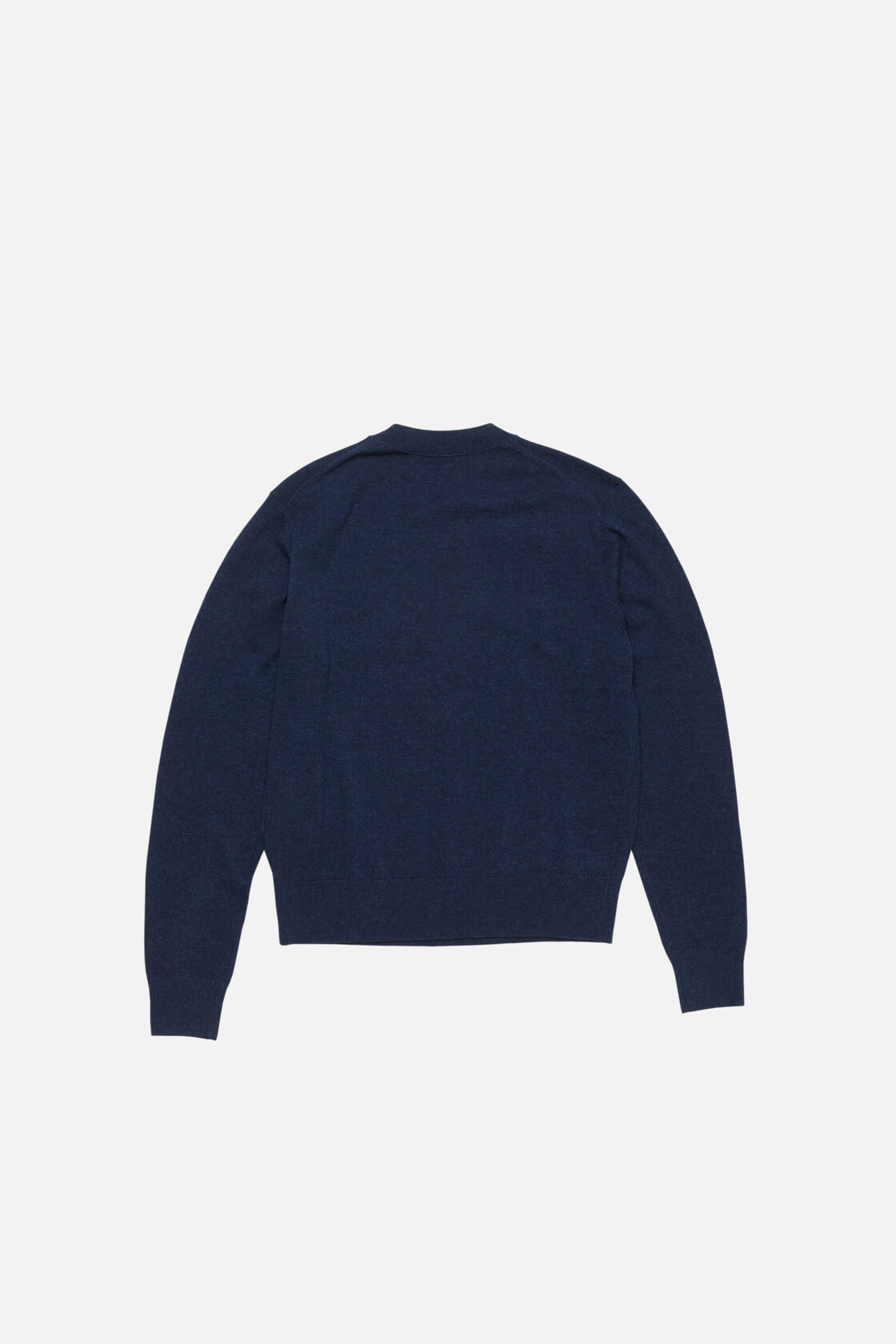 Crewneck sweater - Yak wool, Navy melange, 2000x
