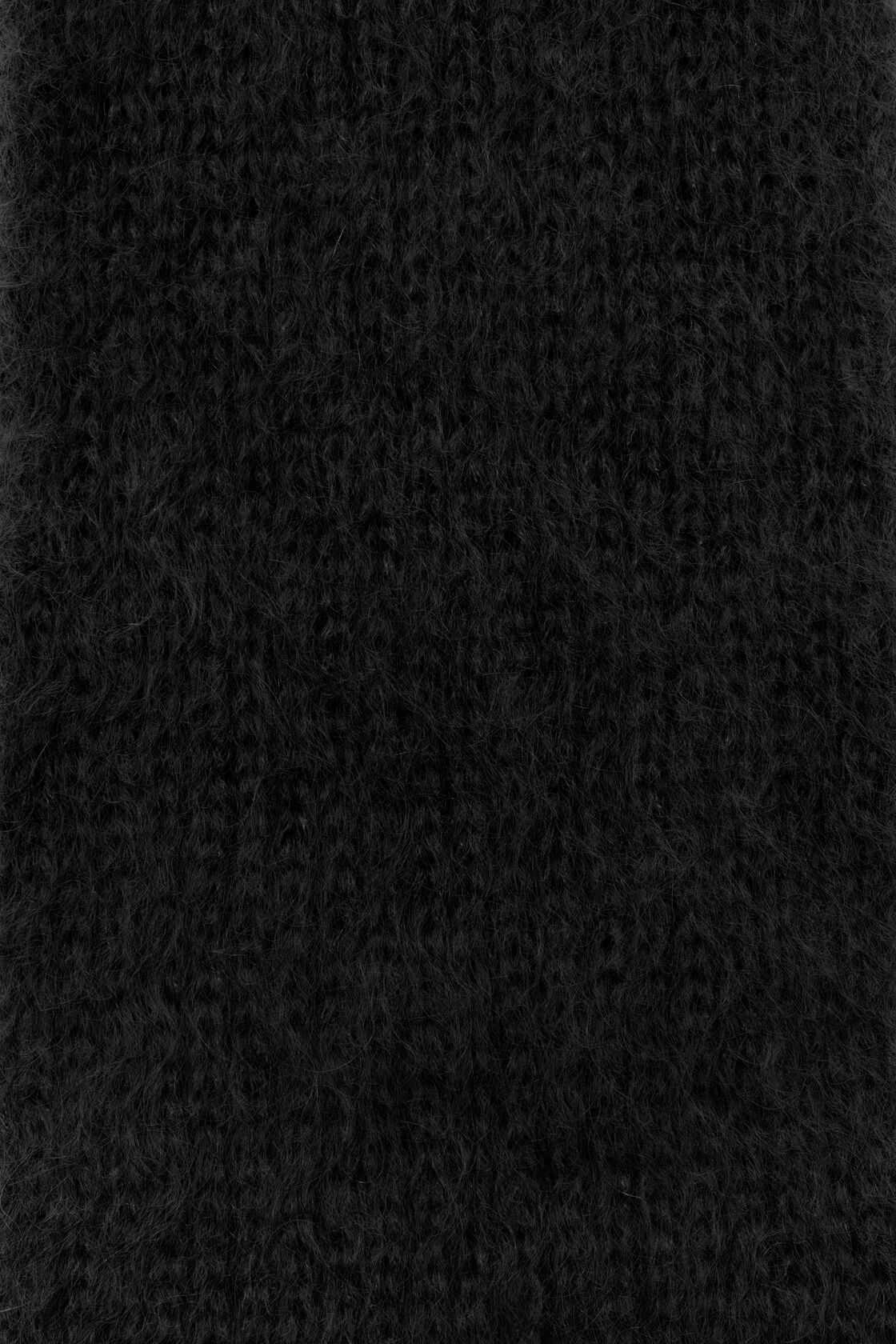 Skinny logo scarf, Black, 2000x