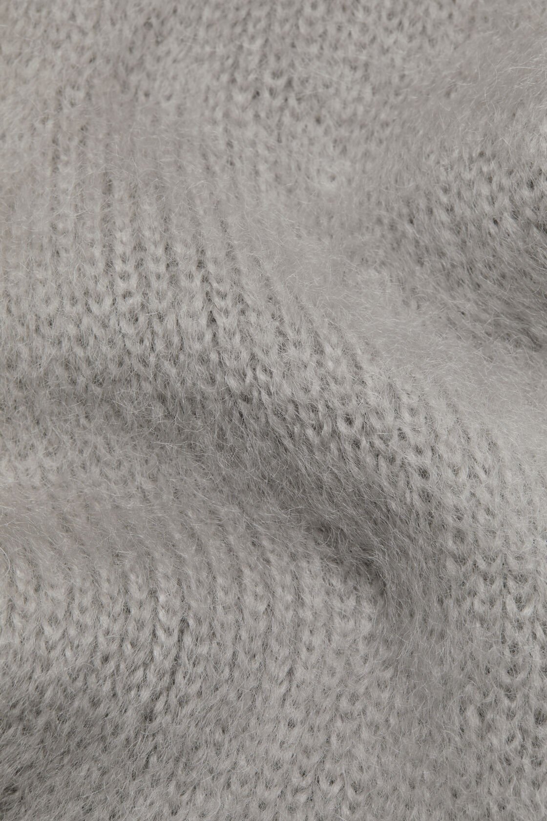 Mohair scarf with hood, Grey, 2000x