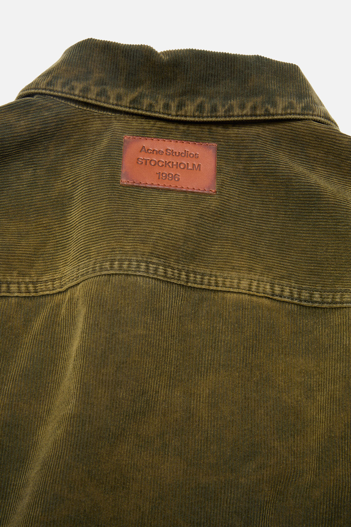Washed corduroy jacket, Olive green, 2000x