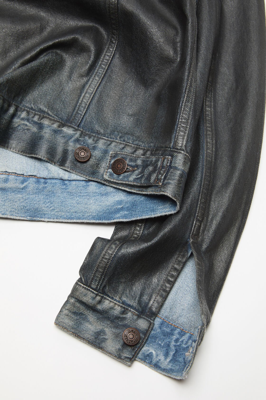 Coated denim jacket, Black, 2000x