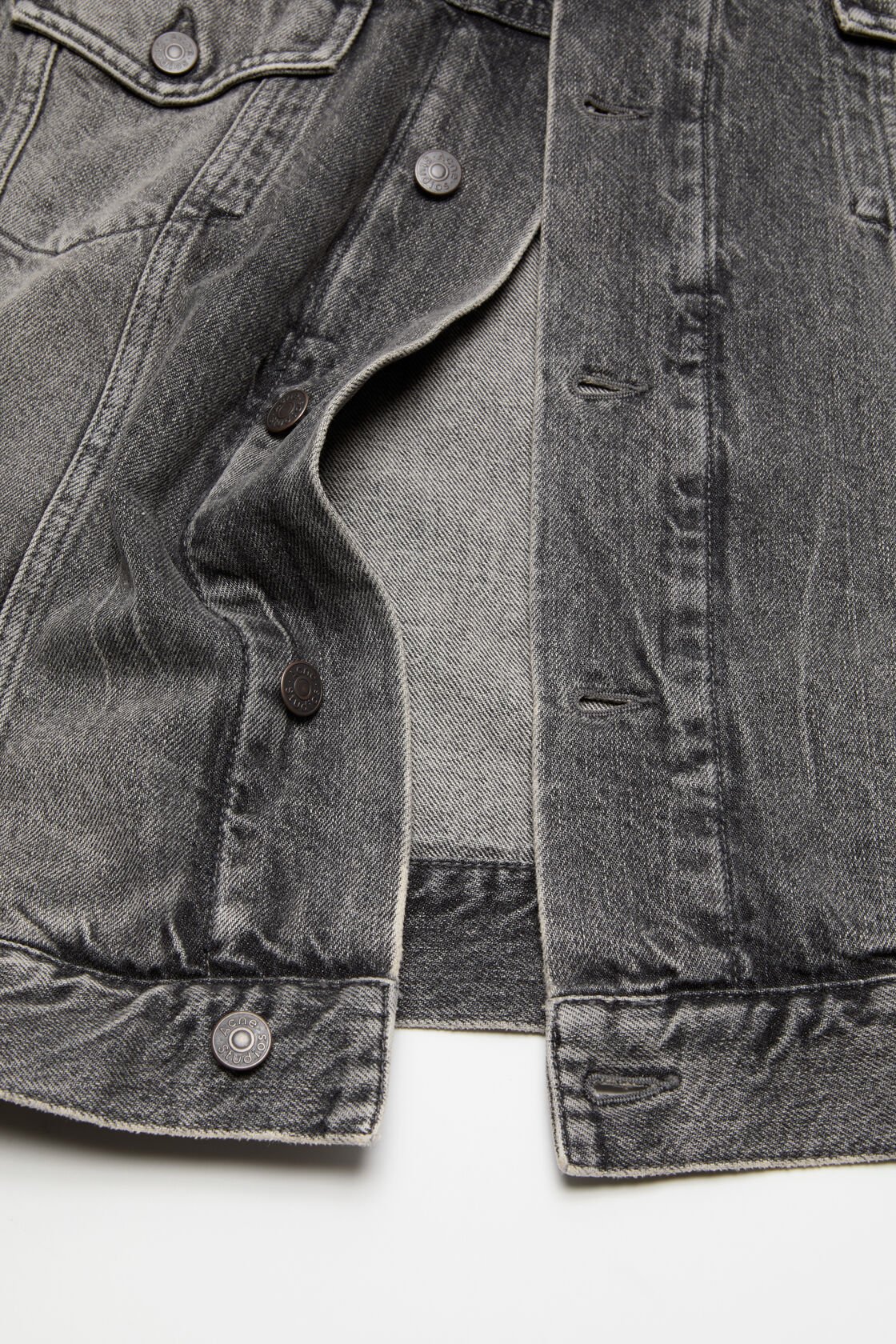 Denim jacket with hood, Washed Black, 2000x