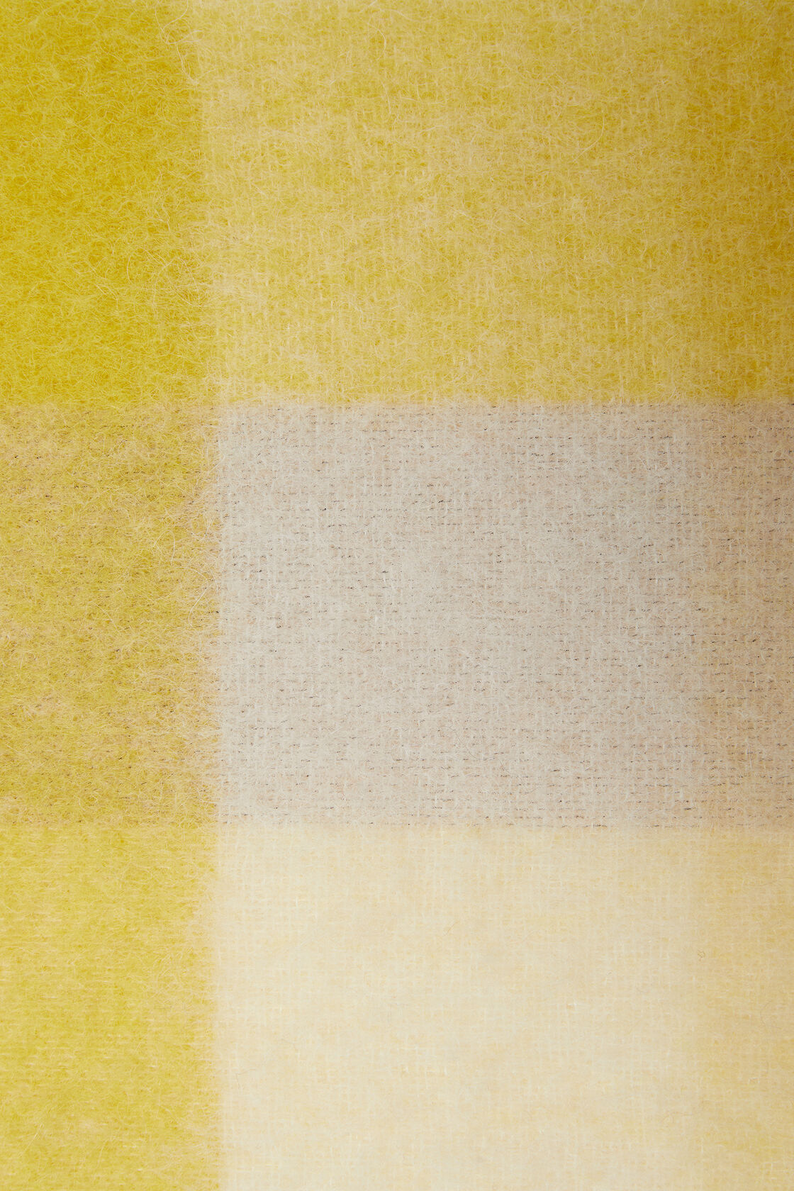 Mohair checked scarf, Beige/yellow, 2000x