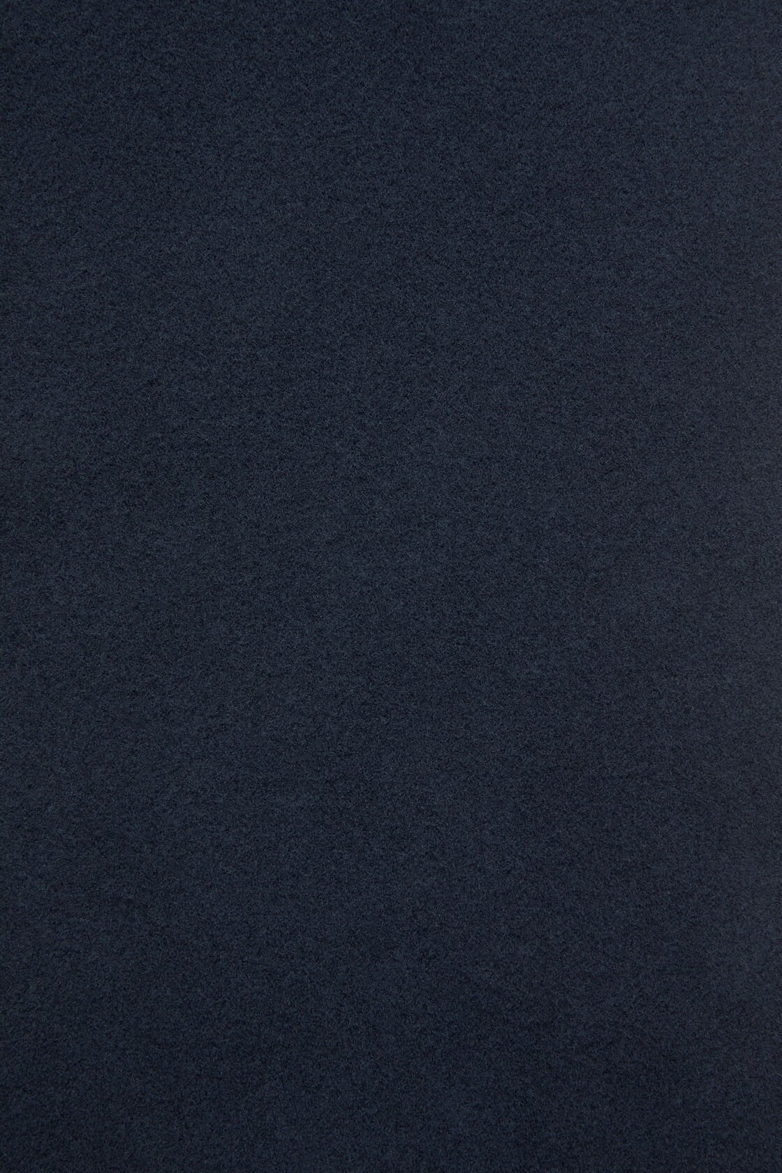 Fringe wool scarf - skinny, Navy blue, 2000x