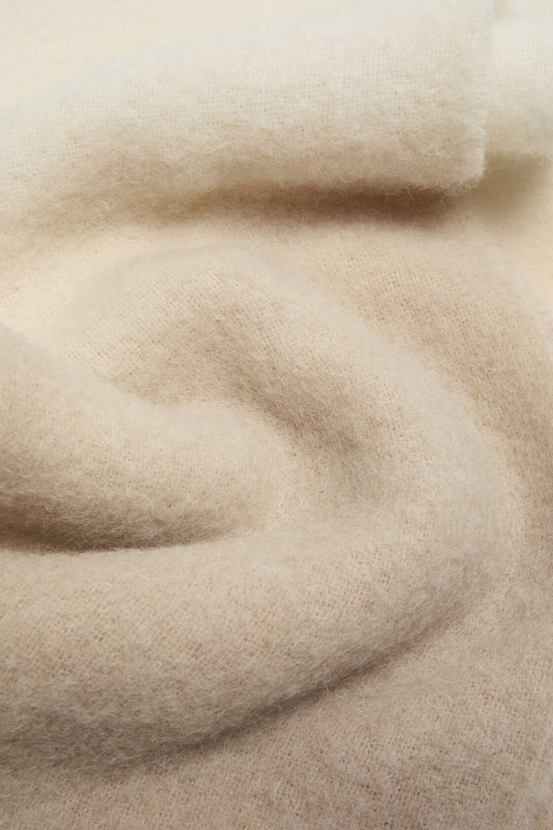 Two-tone wool scarf, Light beige, 2000x