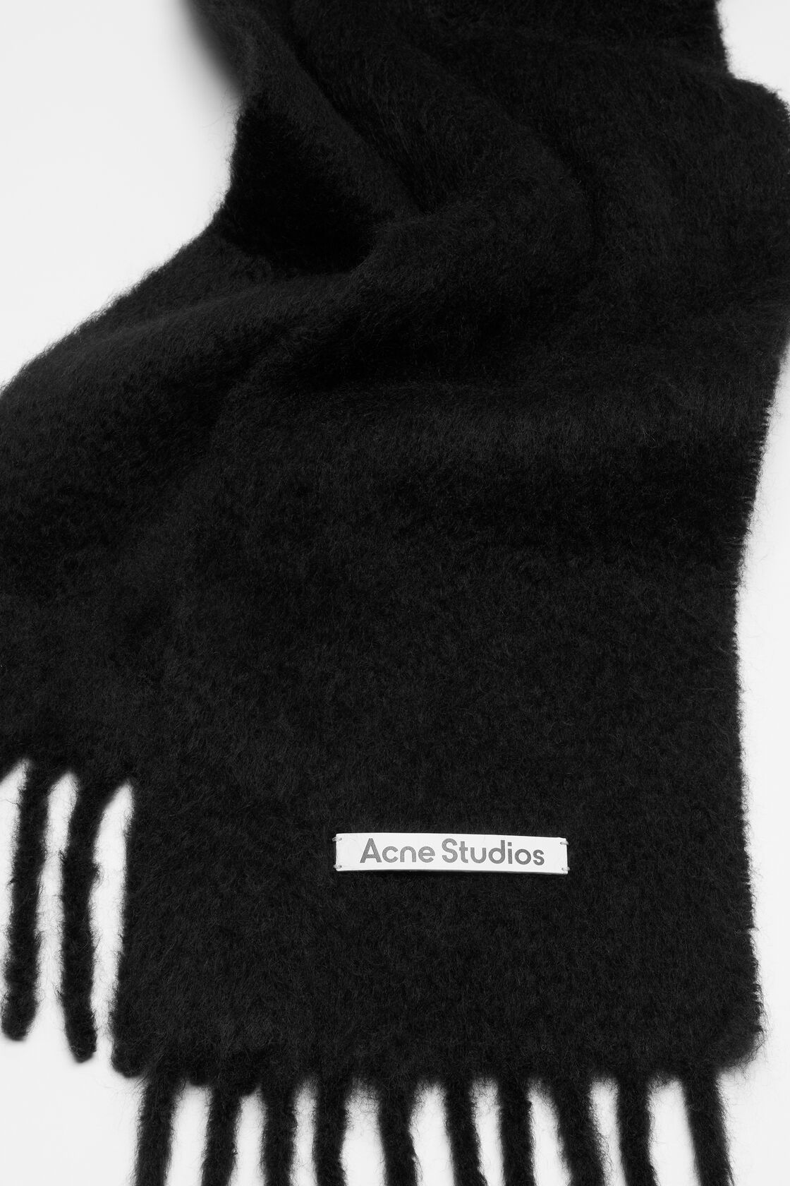 Mohair logo scarf, Black, 2000x