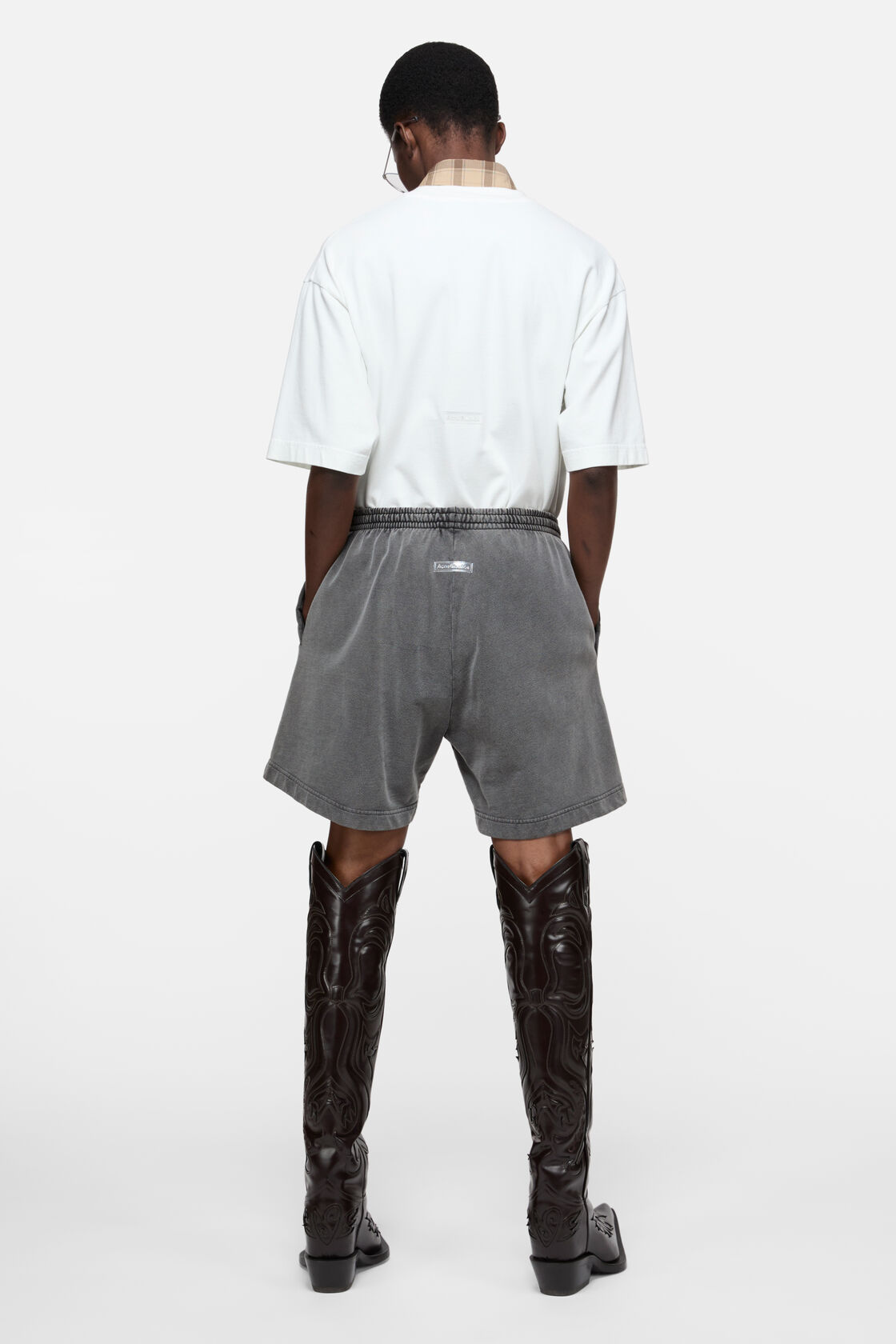 Cotton shorts, Faded black, 2000x