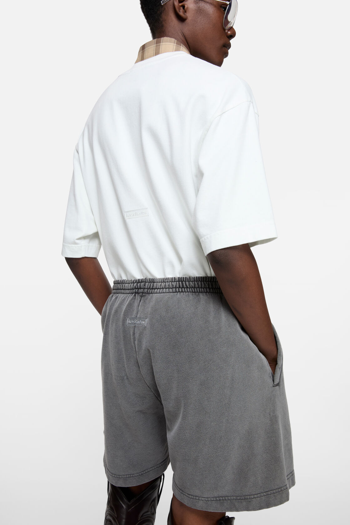 Cotton shorts, Faded black, 2000x