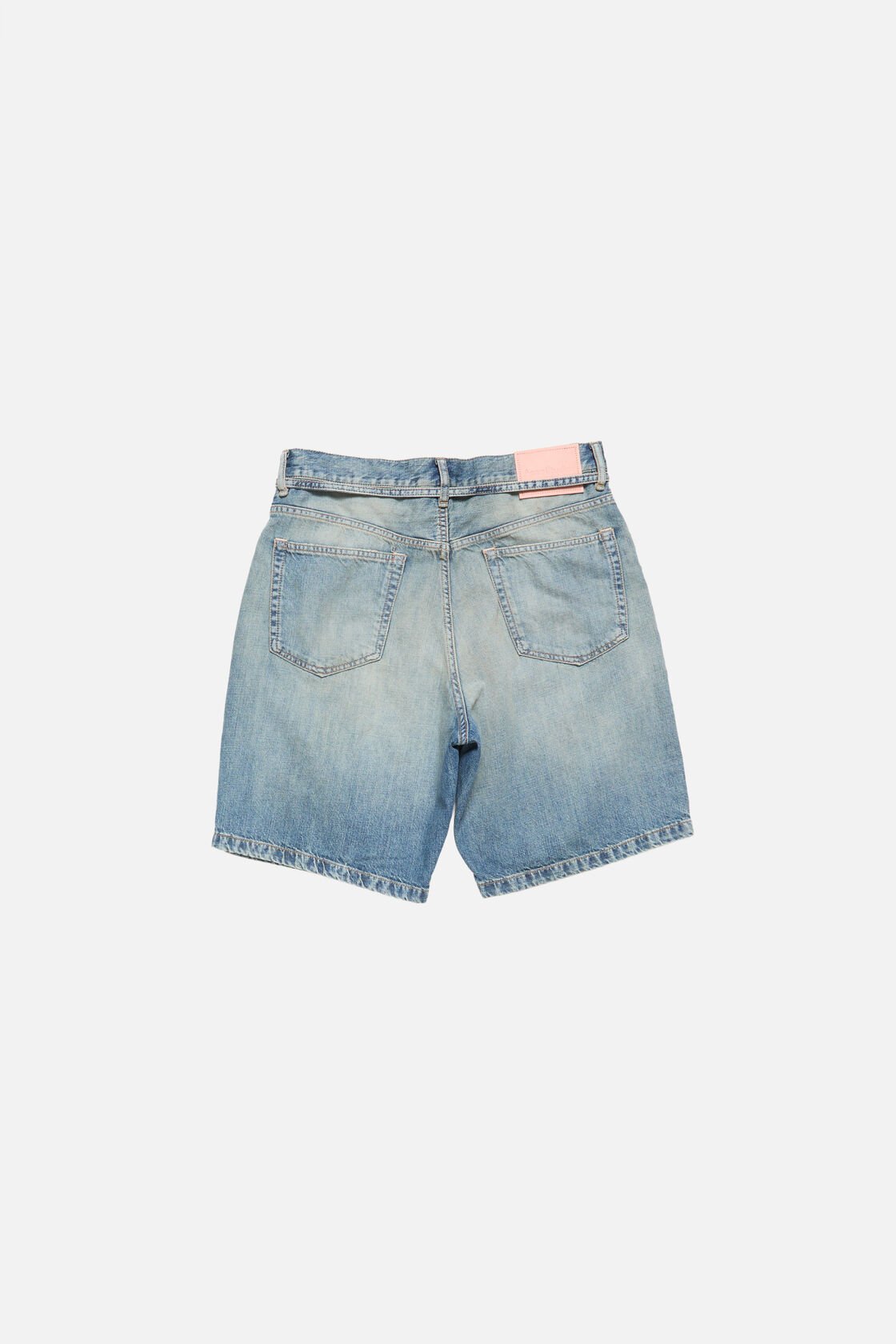 Denim shorts - loose fit, Mid Blue, 2000x