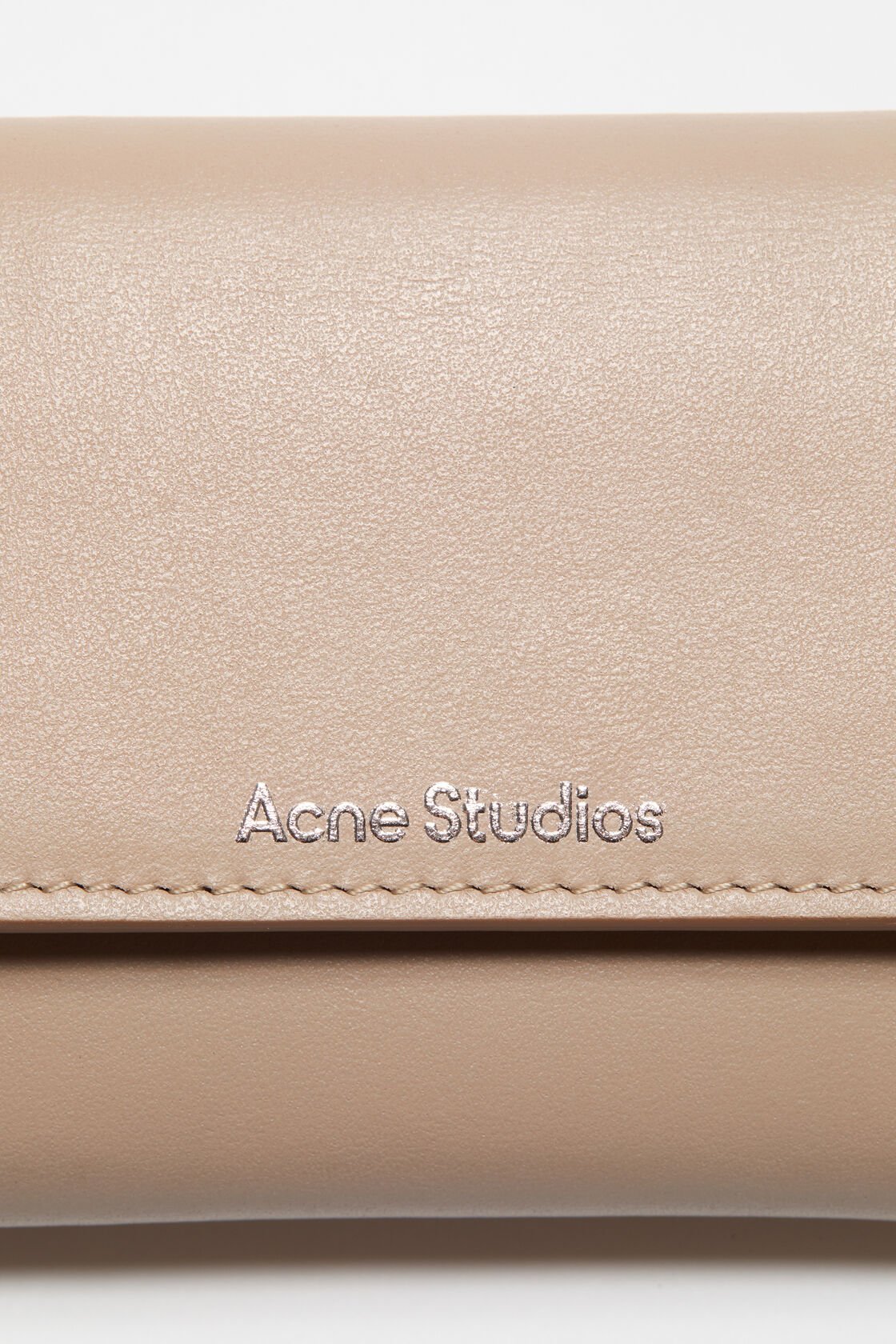 Trifold leather wallet, Taupe beige, 2000x
