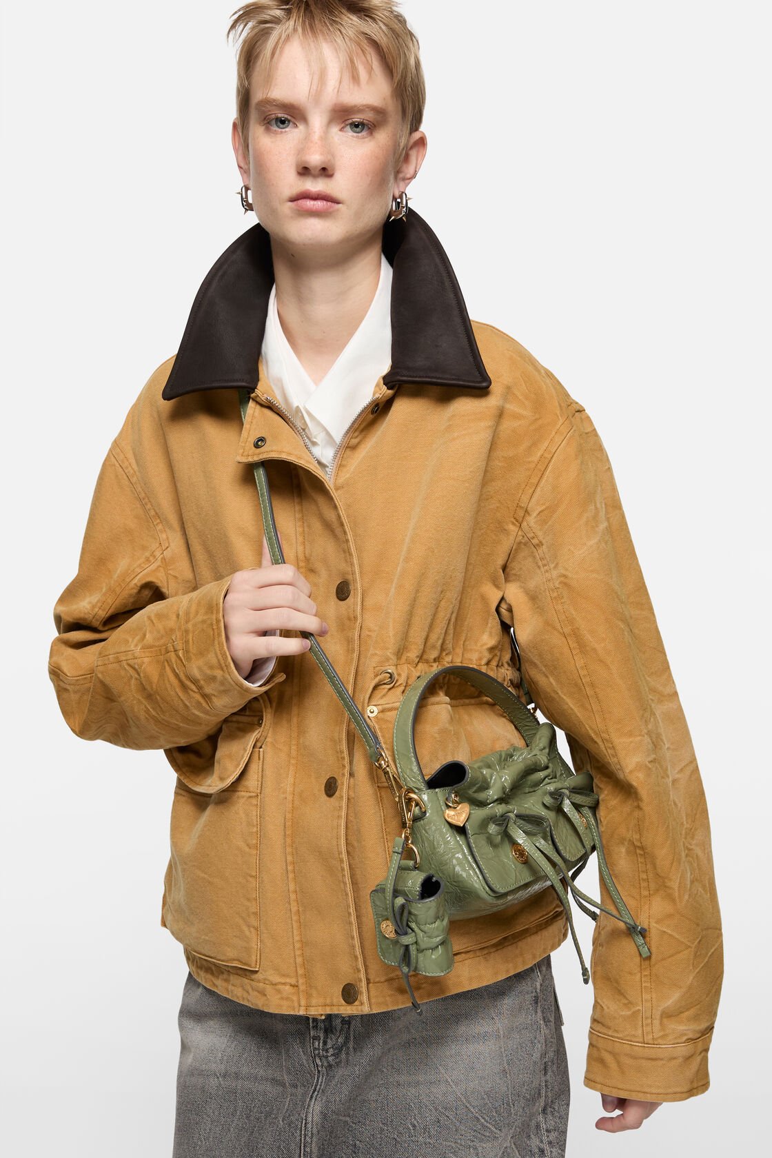 Multipocket headphones case, Wheat green, 2000x