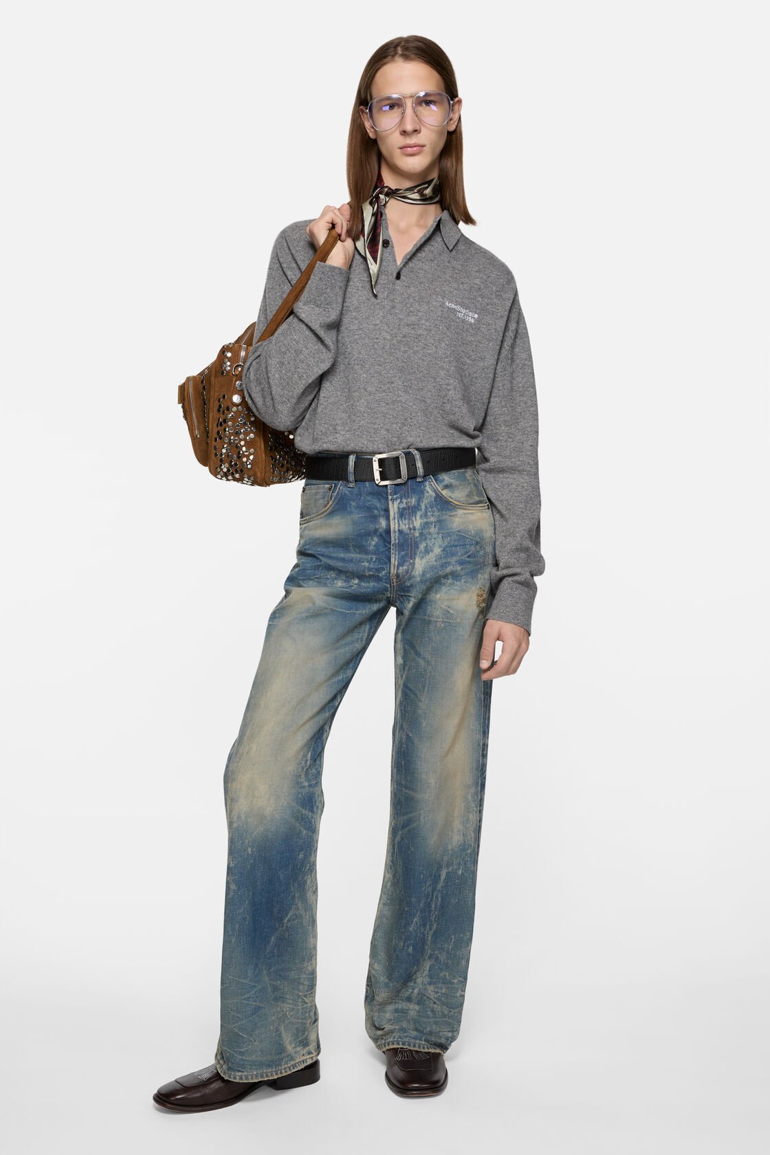 Reversible leather belt, Black/brown, 2000x