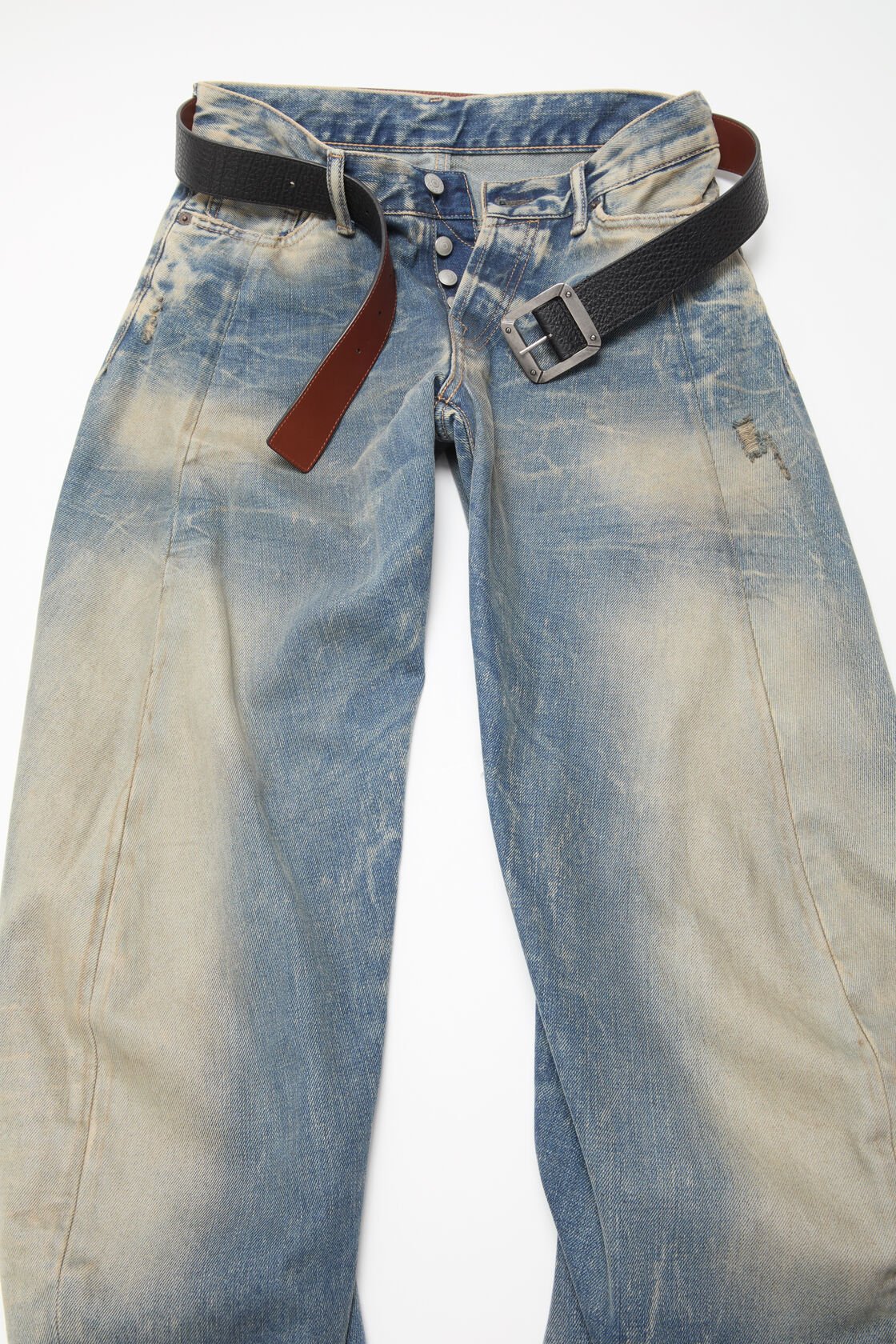 Reversible leather belt, Black/brown, 2000x