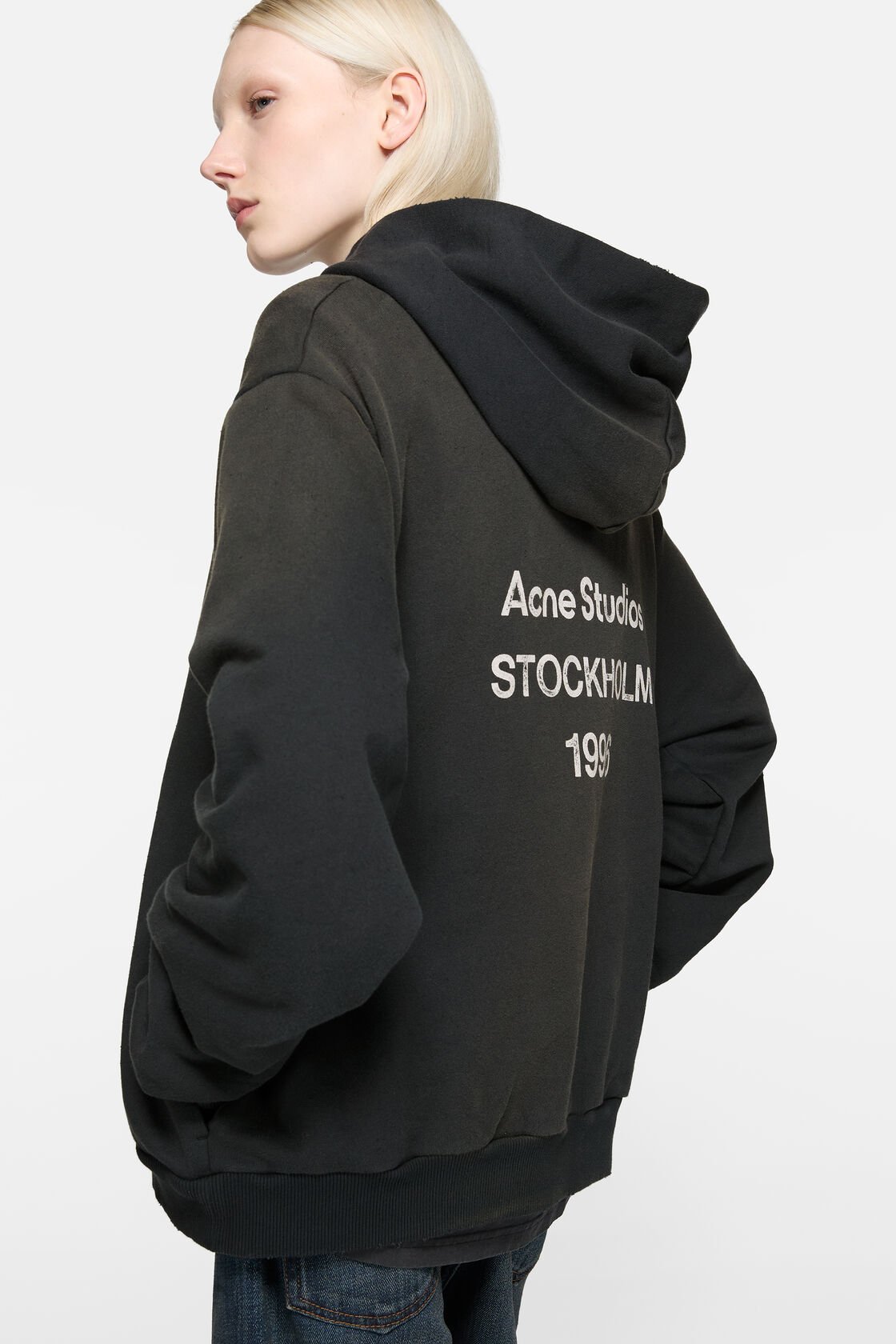 Fleece logo hoodie, Black, 2000x