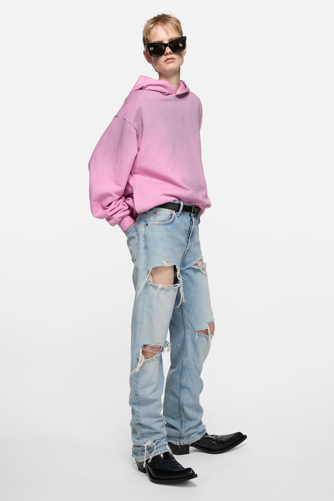 Fleece logo hoodie, Cotton candy pink, 2000x