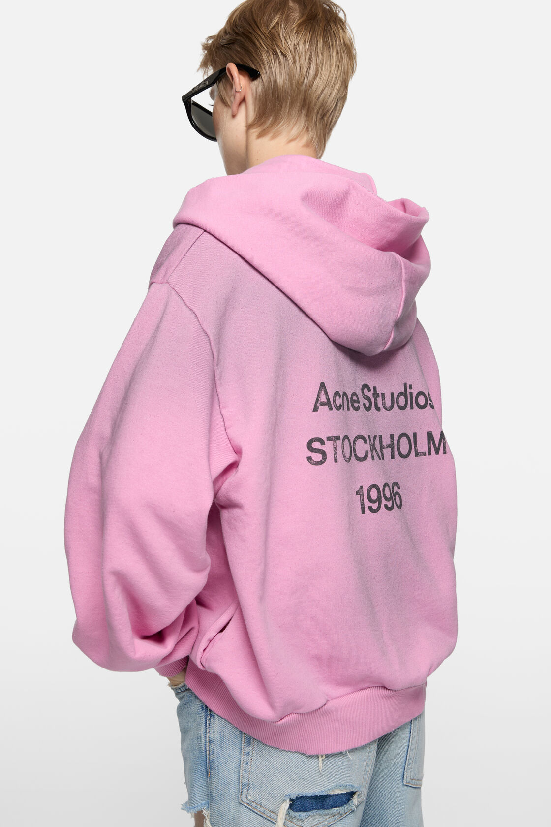 Fleece logo hoodie, Cotton candy pink, 2000x