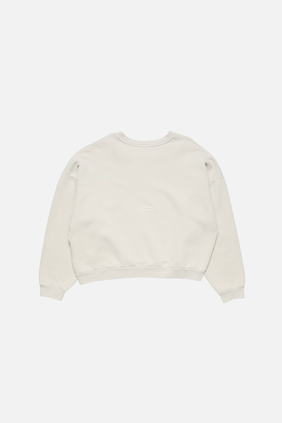 Rubber logo fleece sweatshirt, Light taupe, 2000x