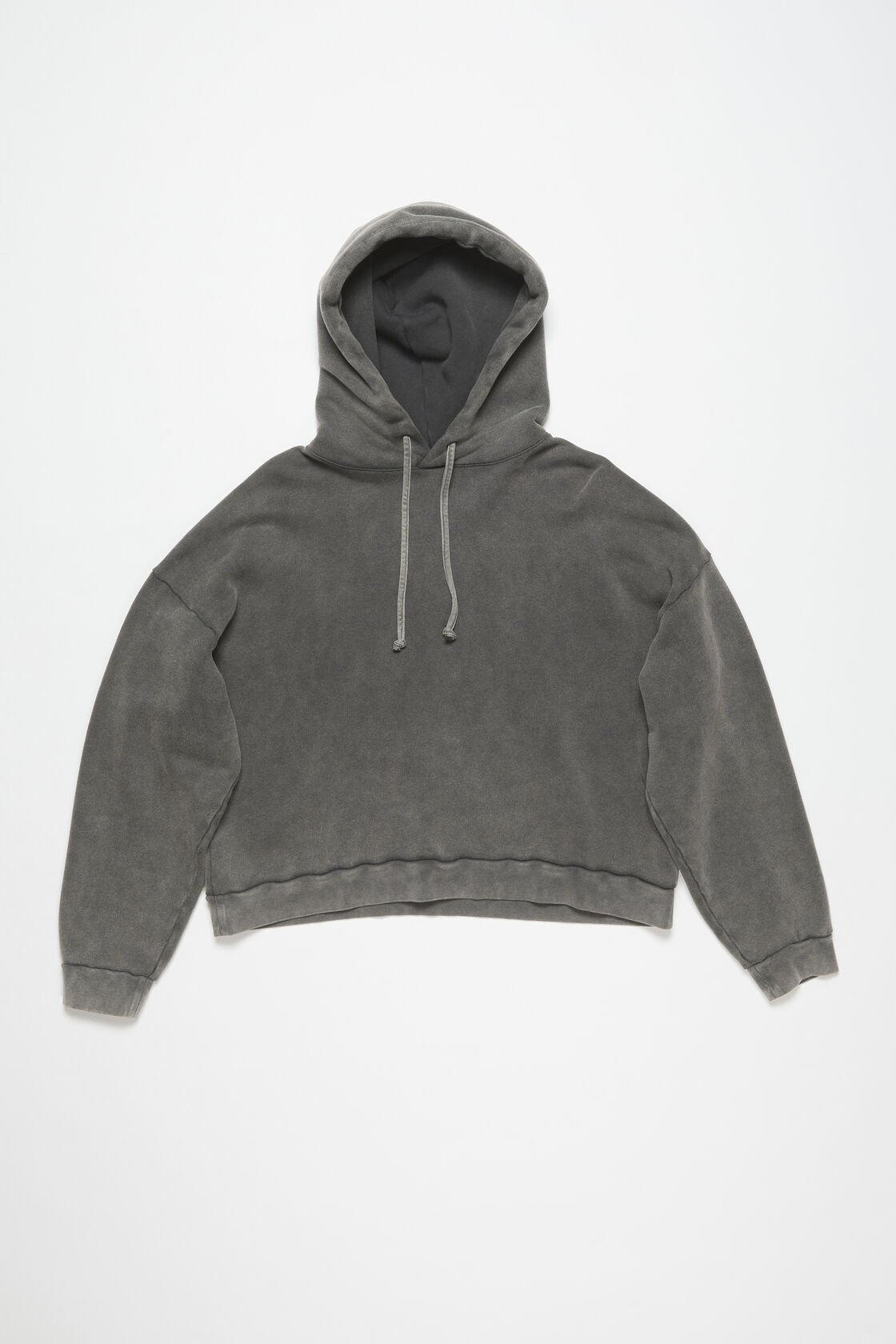 Rubber stamp logo hoodie, Faded black, 2000x