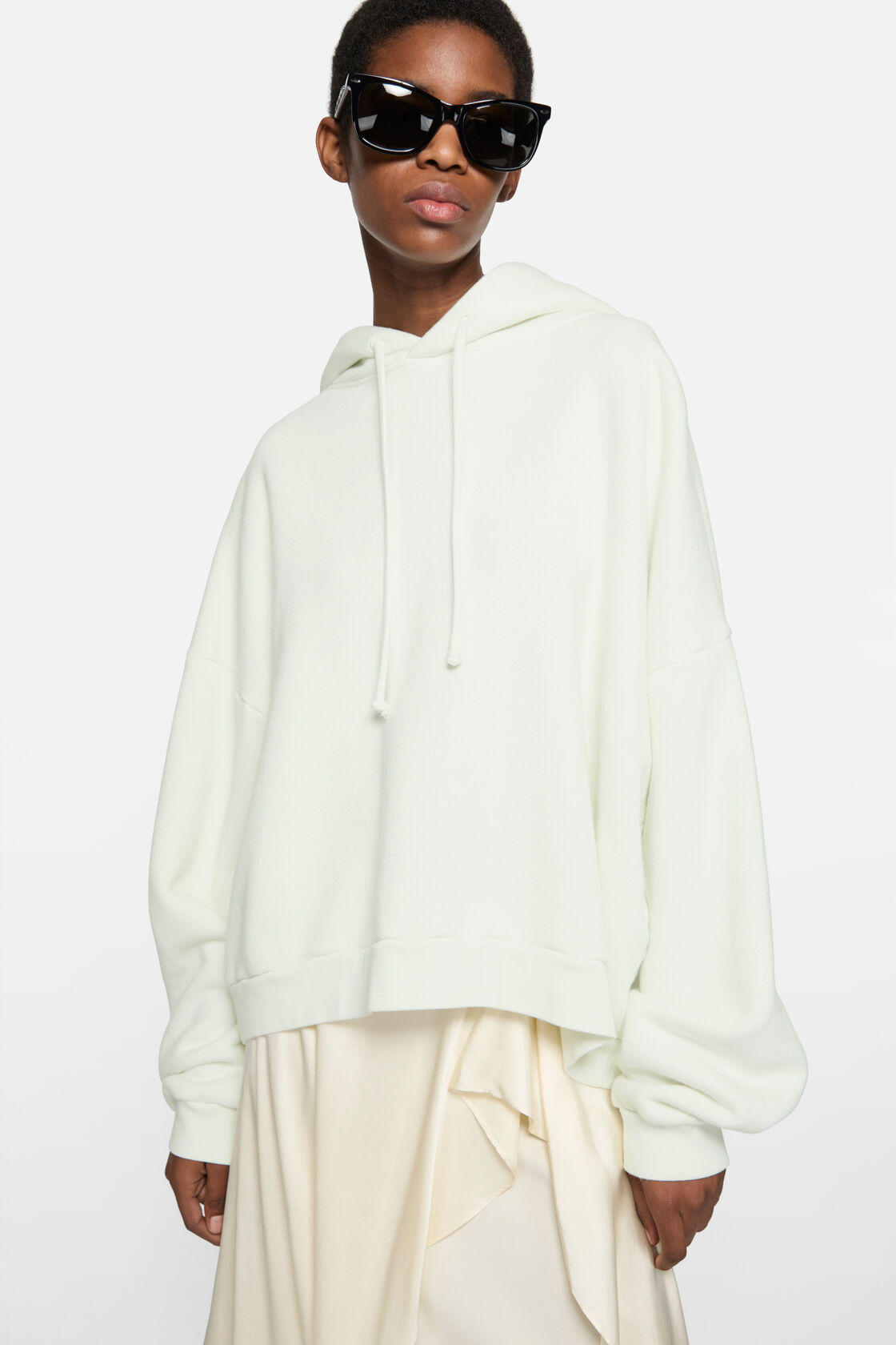 Rubber stamp logo hoodie, Ice White, 2000x