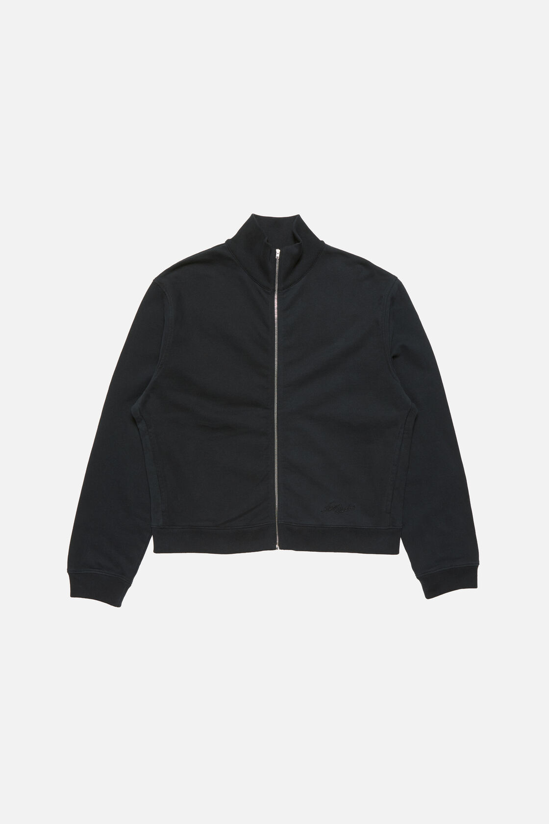 Zip-up sweatshirt, Faded black, 2000x