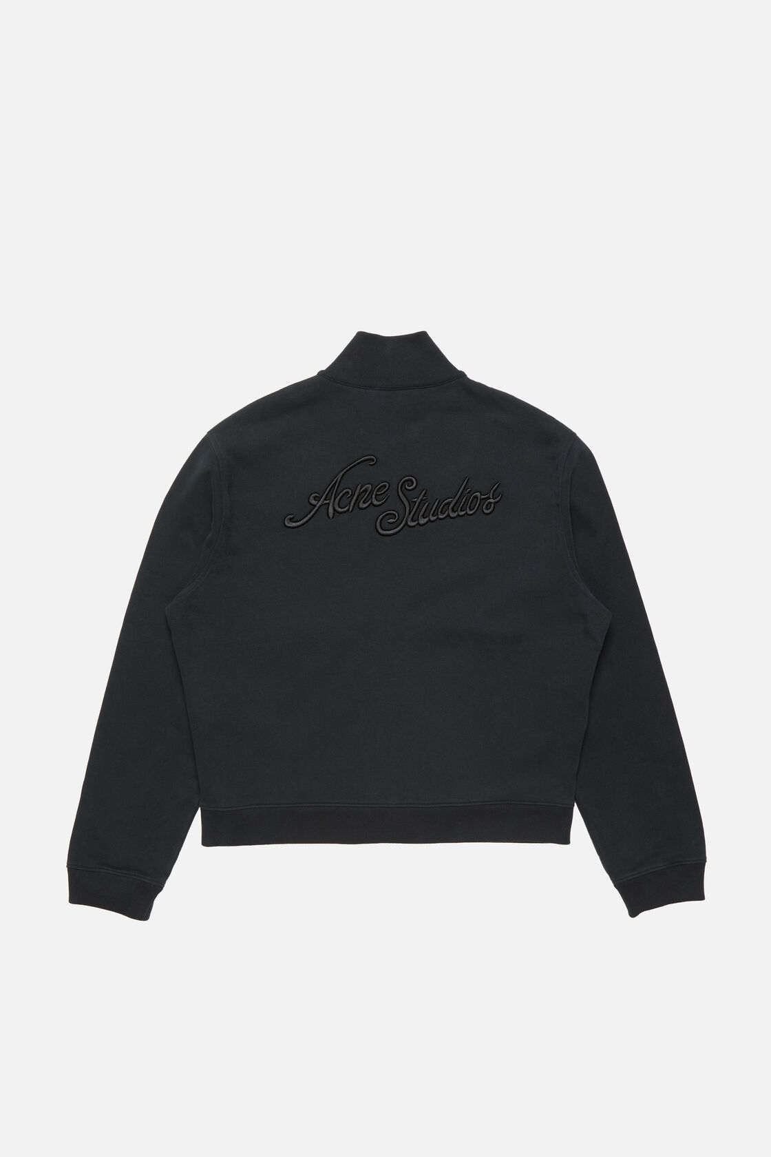Zip-up sweatshirt, Faded black, 2000x