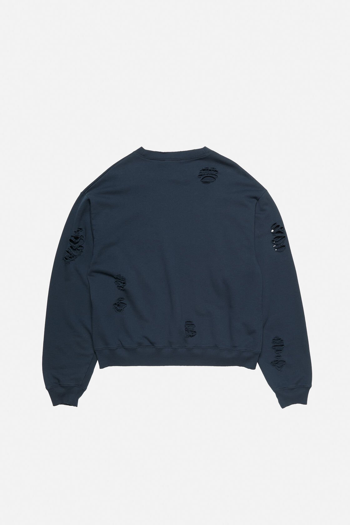 Distressed fleece sweatshirt, Dark navy, 2000x