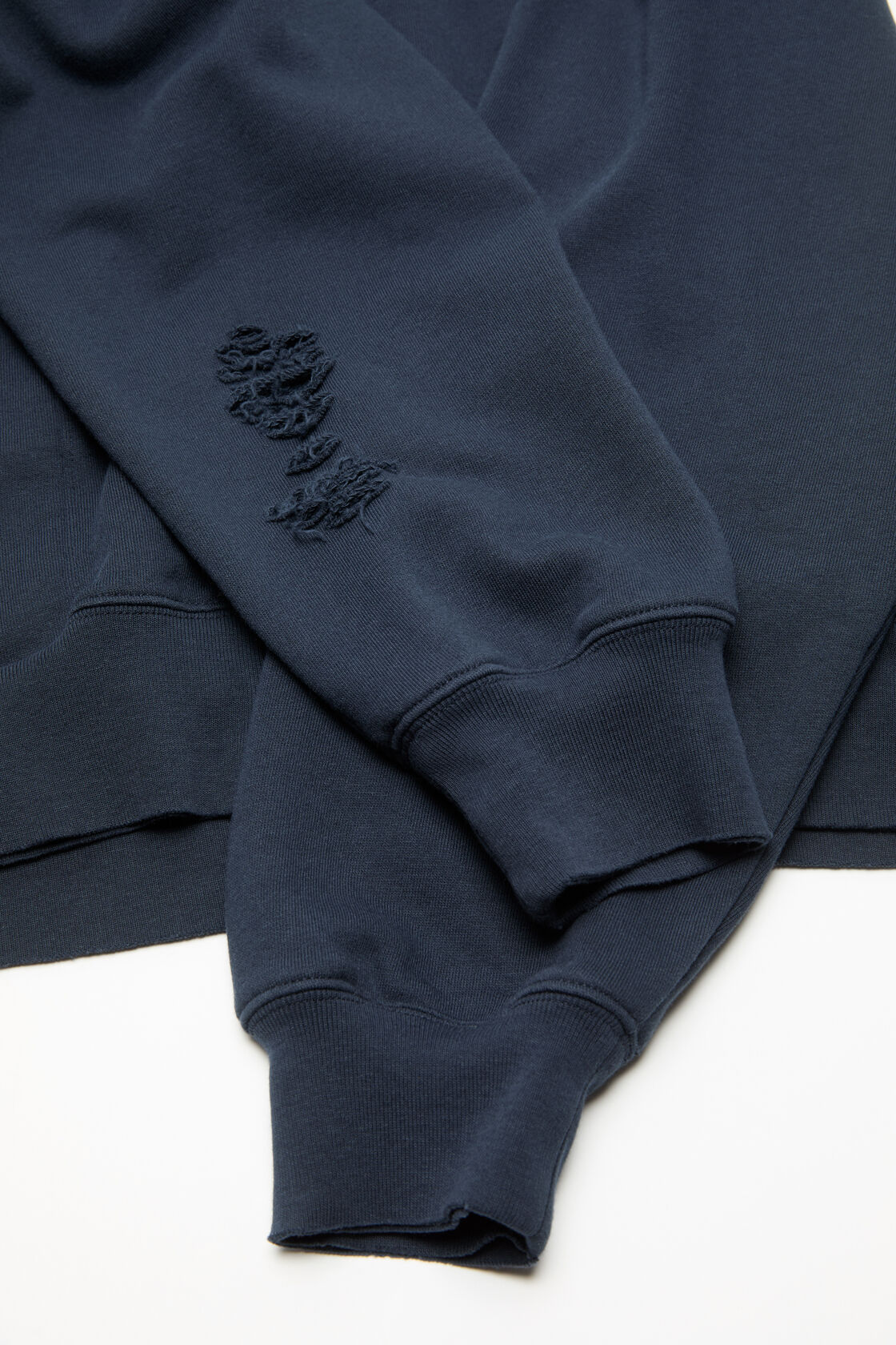 Distressed logo hoodie, Dark navy, 2000x